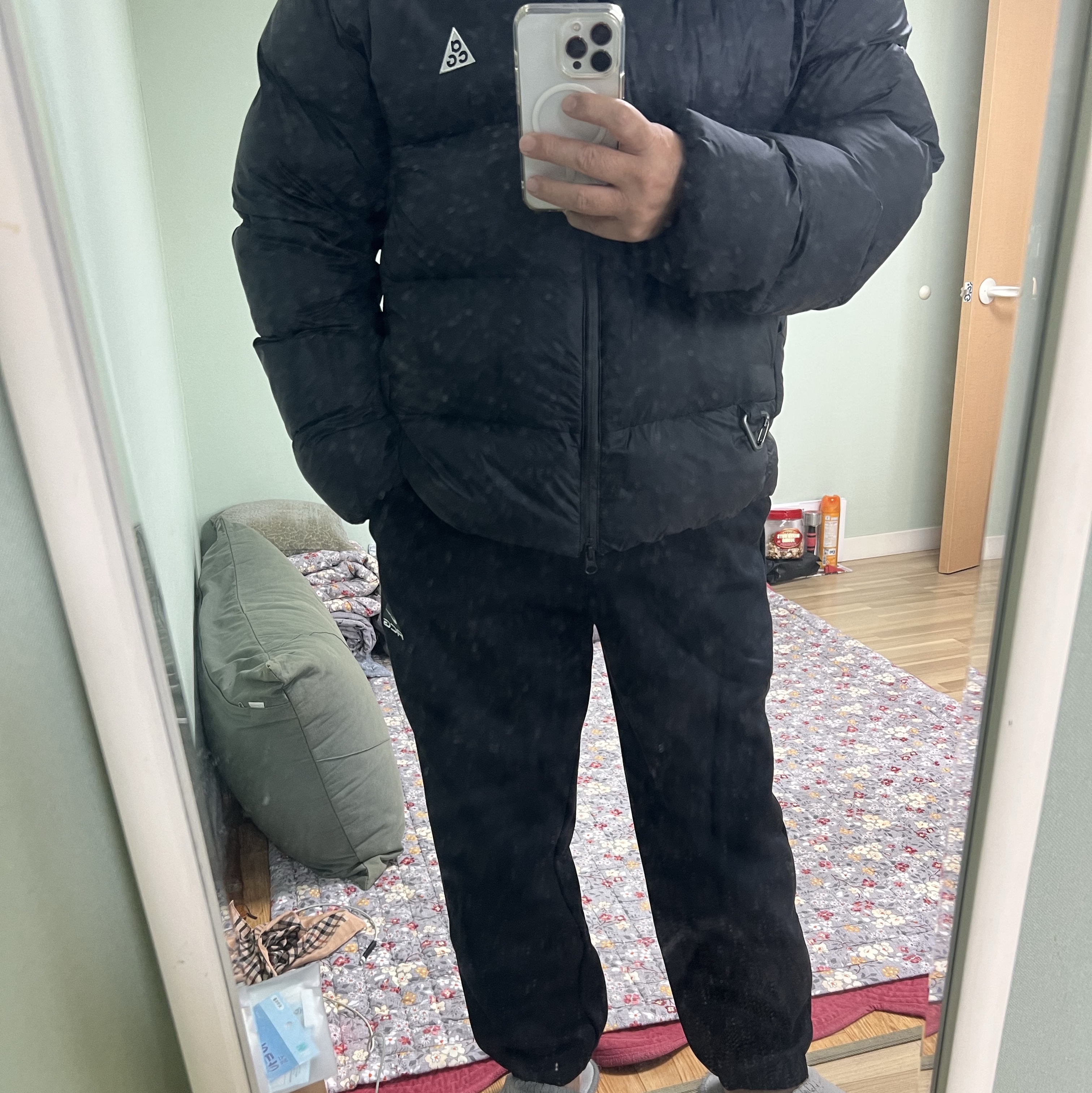 Nike ACG Lungs Therma-Fit Repel Tuff Fleece Pants Black - Asia 착용 스타일 - 4