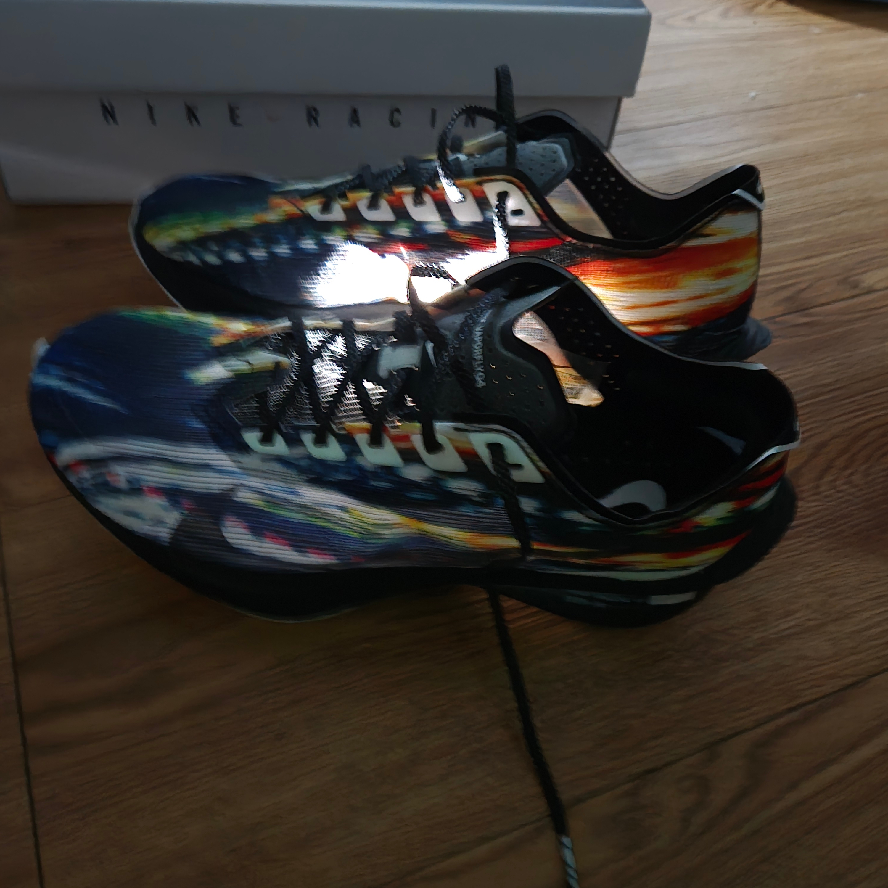 Nike ZoomX Vaporfly Next% 4 Premium Multi Color White 착용 스타일 - 4
