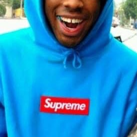 Supreme Box Logo Hooded Sweatshirt Cyan - 25FW 착용 스타일 - 2