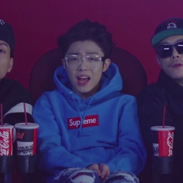 Supreme Box Logo Hooded Sweatshirt Cyan - 25FW 착용 스타일 - 2