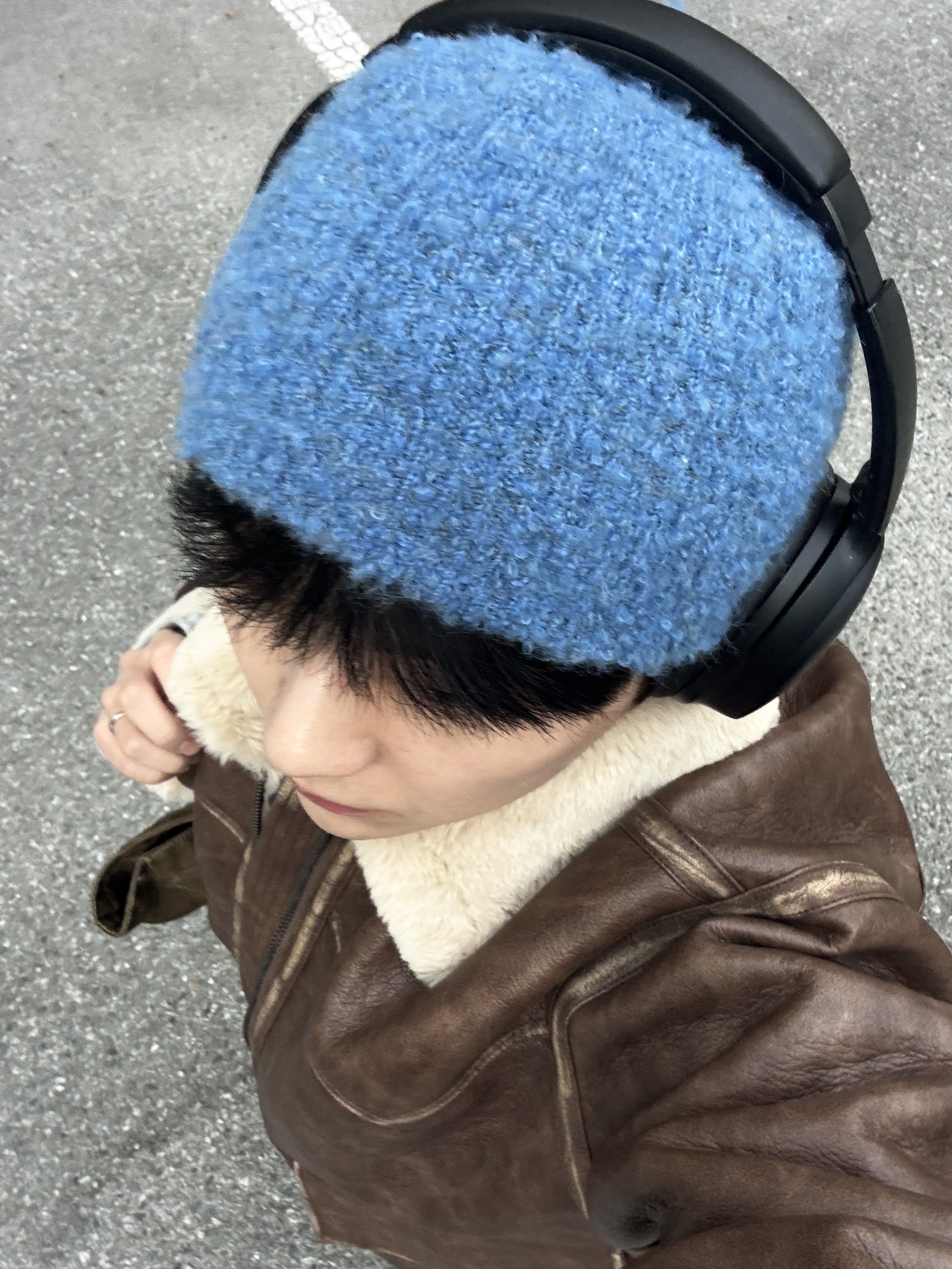 Stussy Denim Big OL' Jean Rinsed Indigo, Dr. Martens 1461 Crazy Horse Dark Brown 착용 스타일 - 2