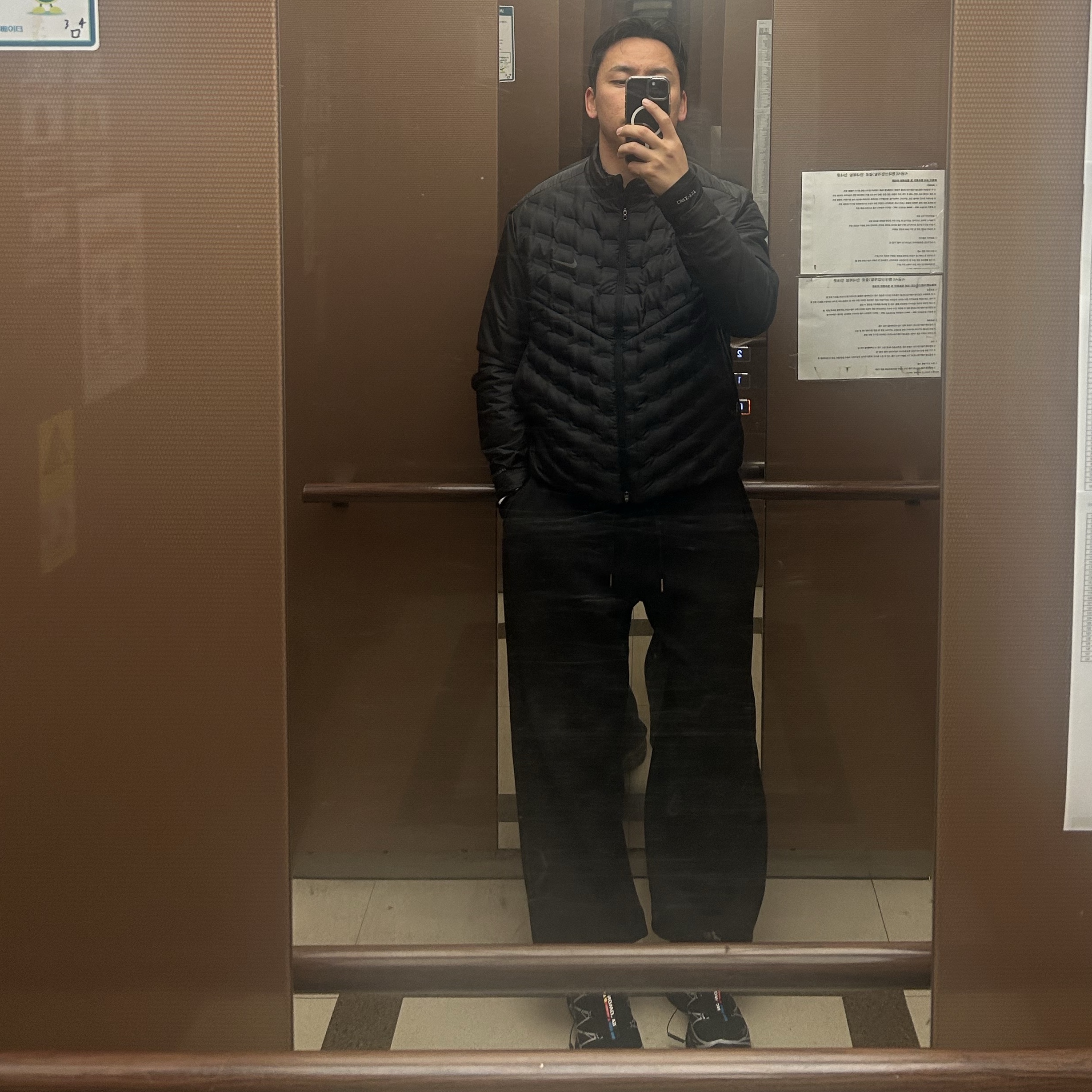 Salomon XT-6 GTX Black Silver, Nike Therma-Fit ADV Aeroloft Repel Down Running Jacket Black - Asia 착용 스타일 - 1