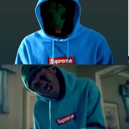 Supreme Box Logo Hooded Sweatshirt Cyan - 25FW 착용 스타일 - 3