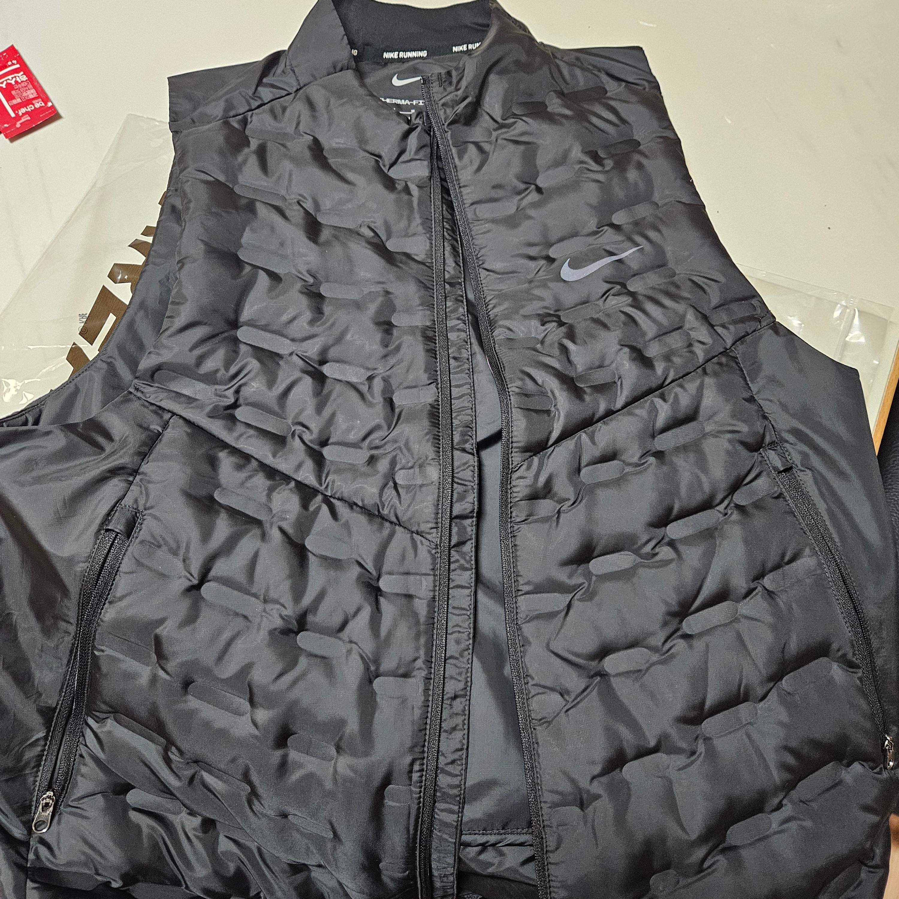 Nike Therma-Fit ADV Repel Down Running Vest Black - Asia 착용 스타일