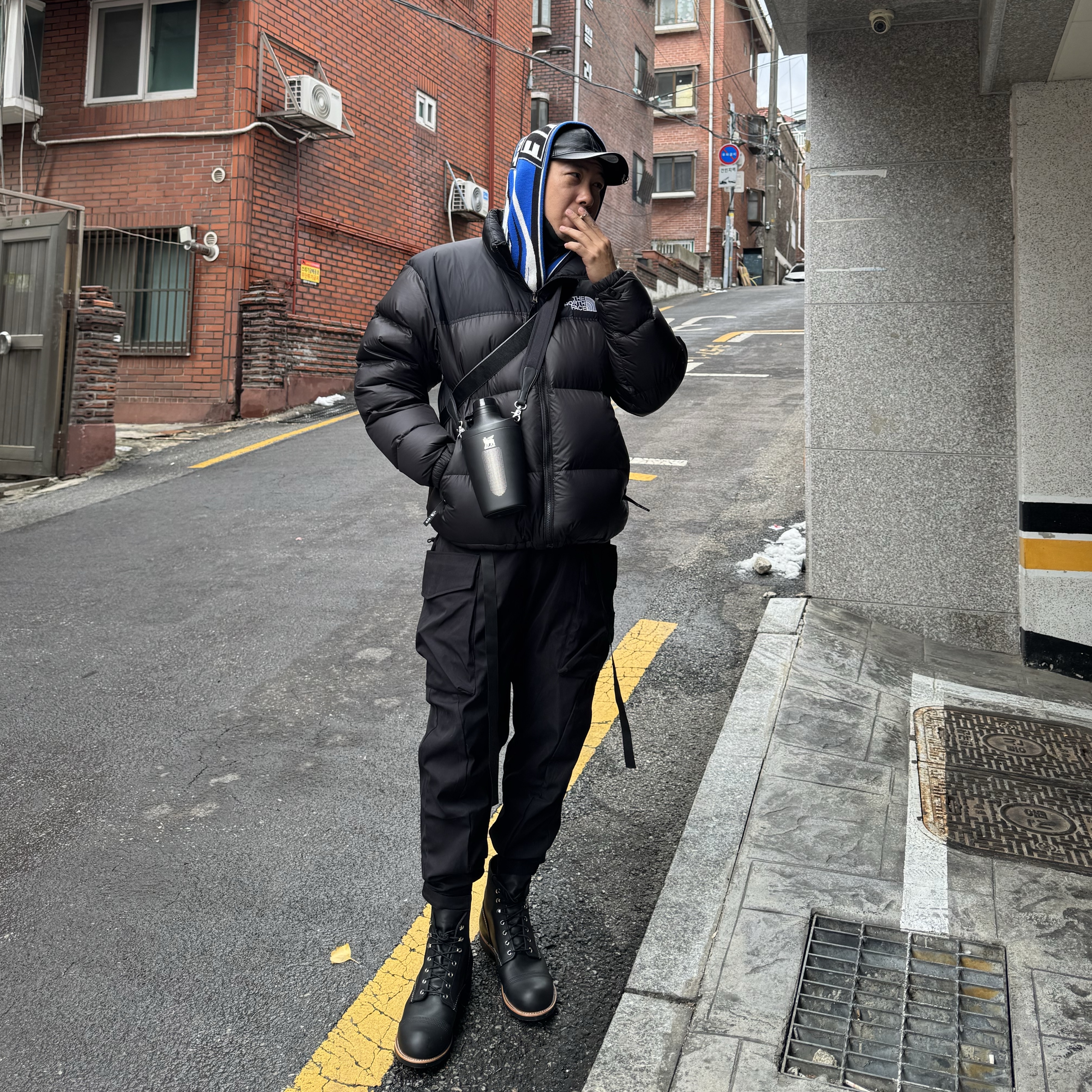 Red Wing Iron Ranger 8084 Black Harness - D, The North Face 1996 Eco Nuptse Jacket Black 착용 스타일