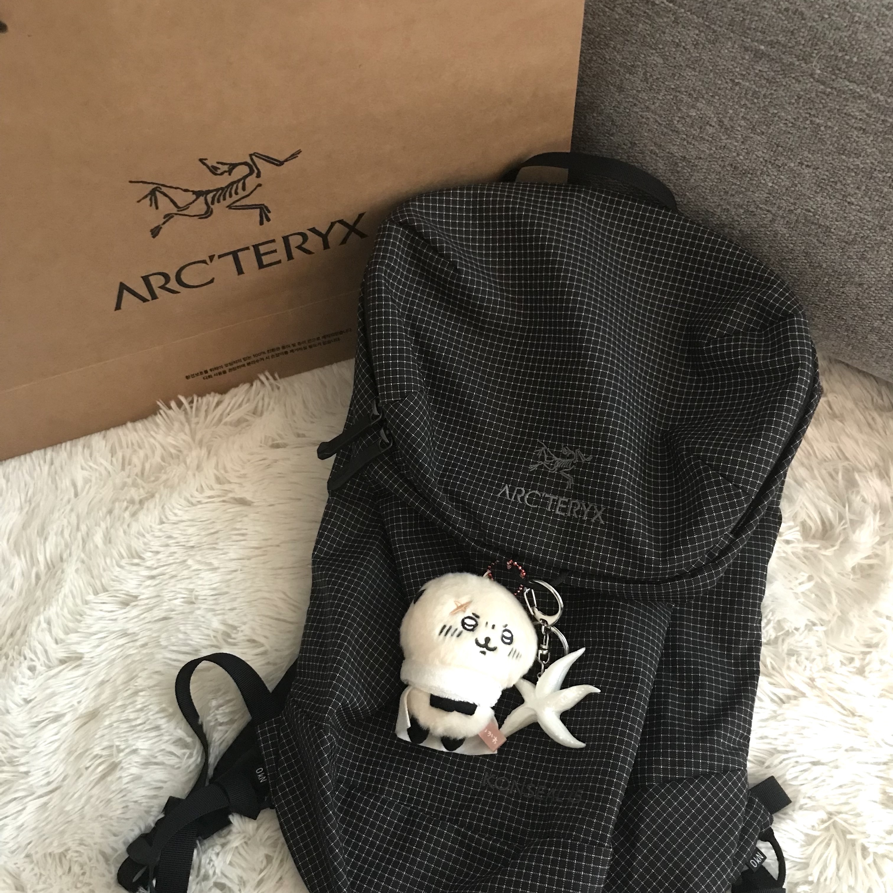 Arc'teryx Konseal 15 Backpack Black 착용 스타일