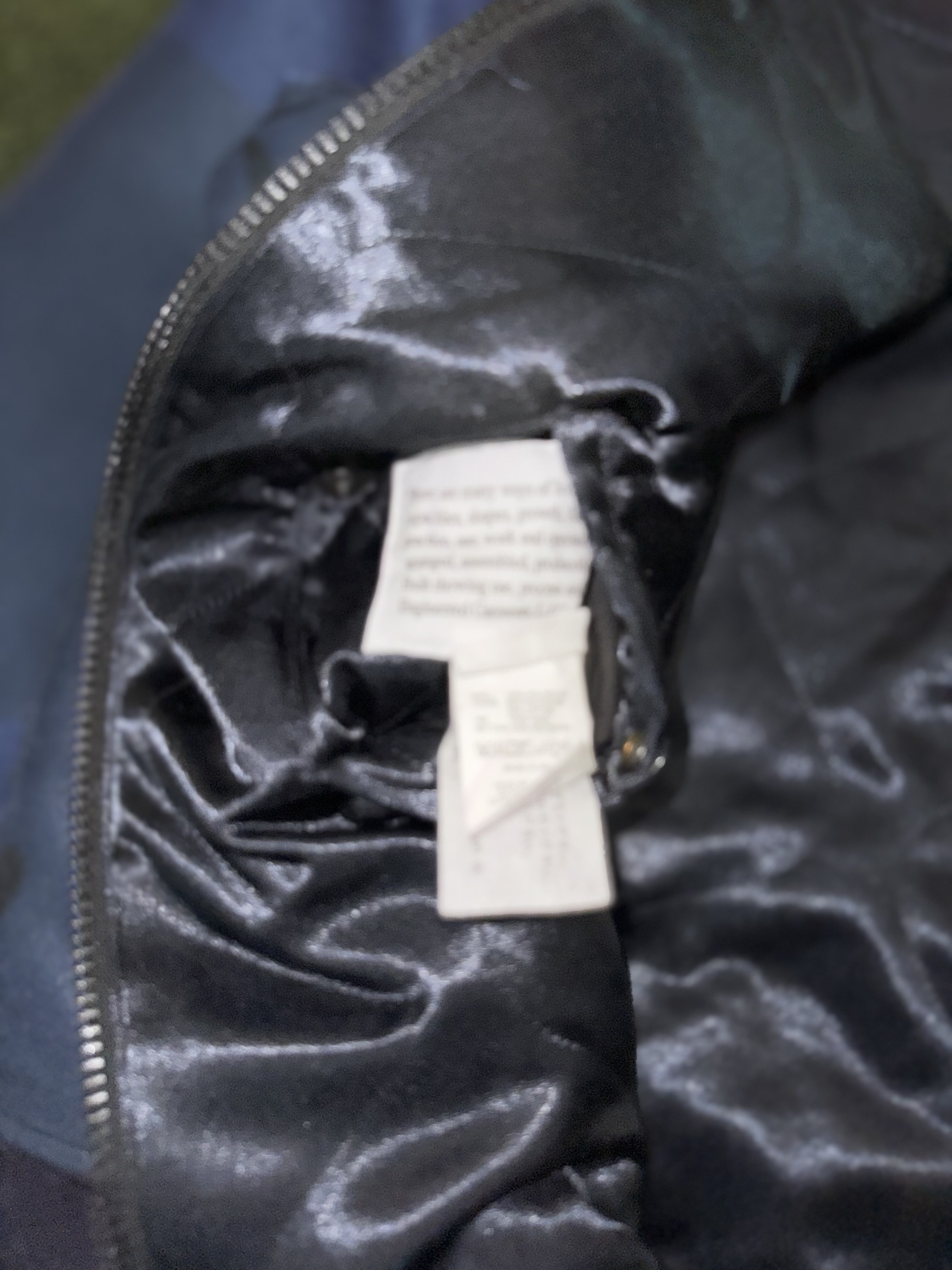 Engineered Garments Poly Seagull Print Oxford Deck Jacket Navy 착용 스타일 - 7