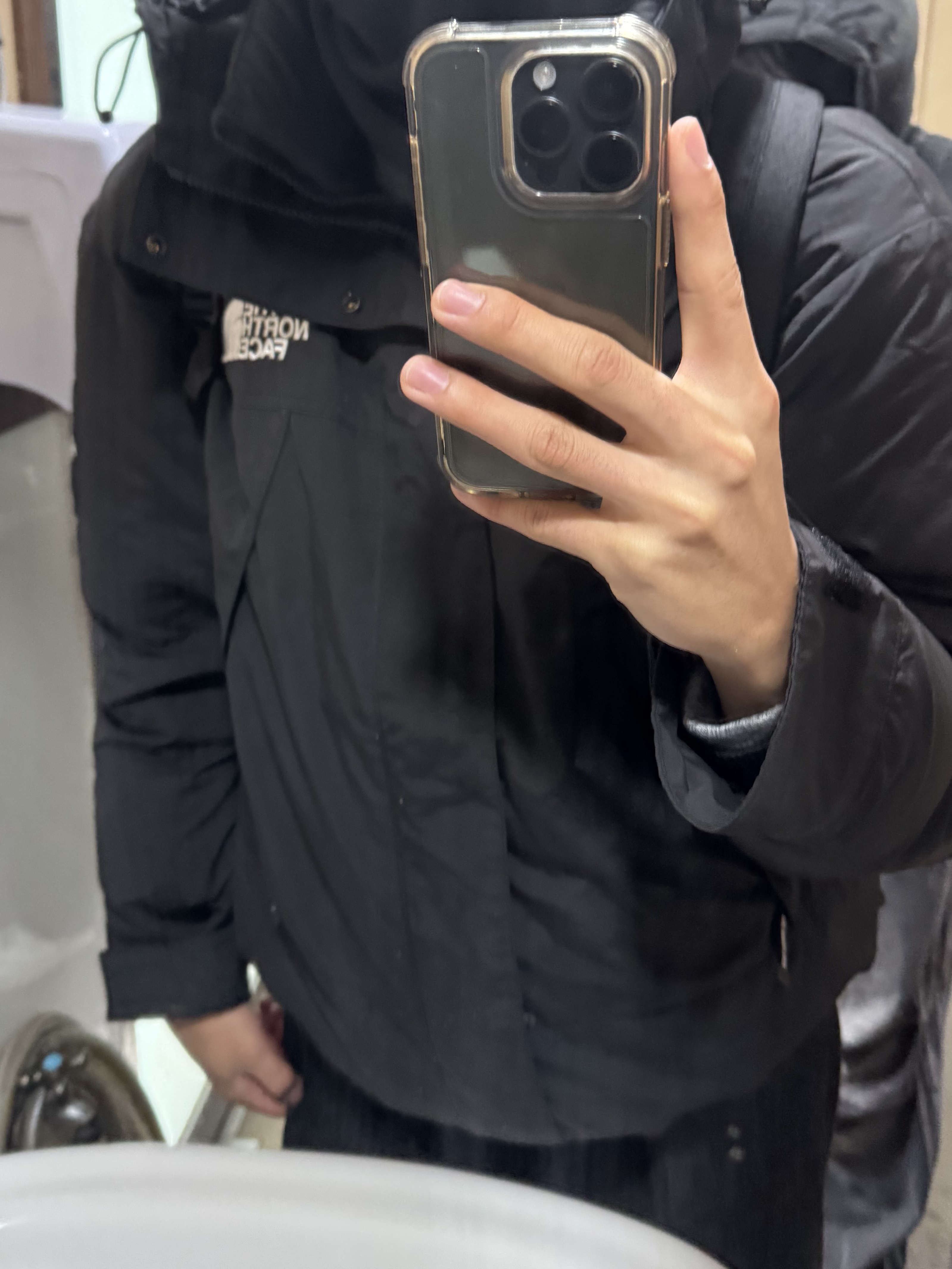 The North Face White Label Martis Jacket Black 착용 스타일 - 1