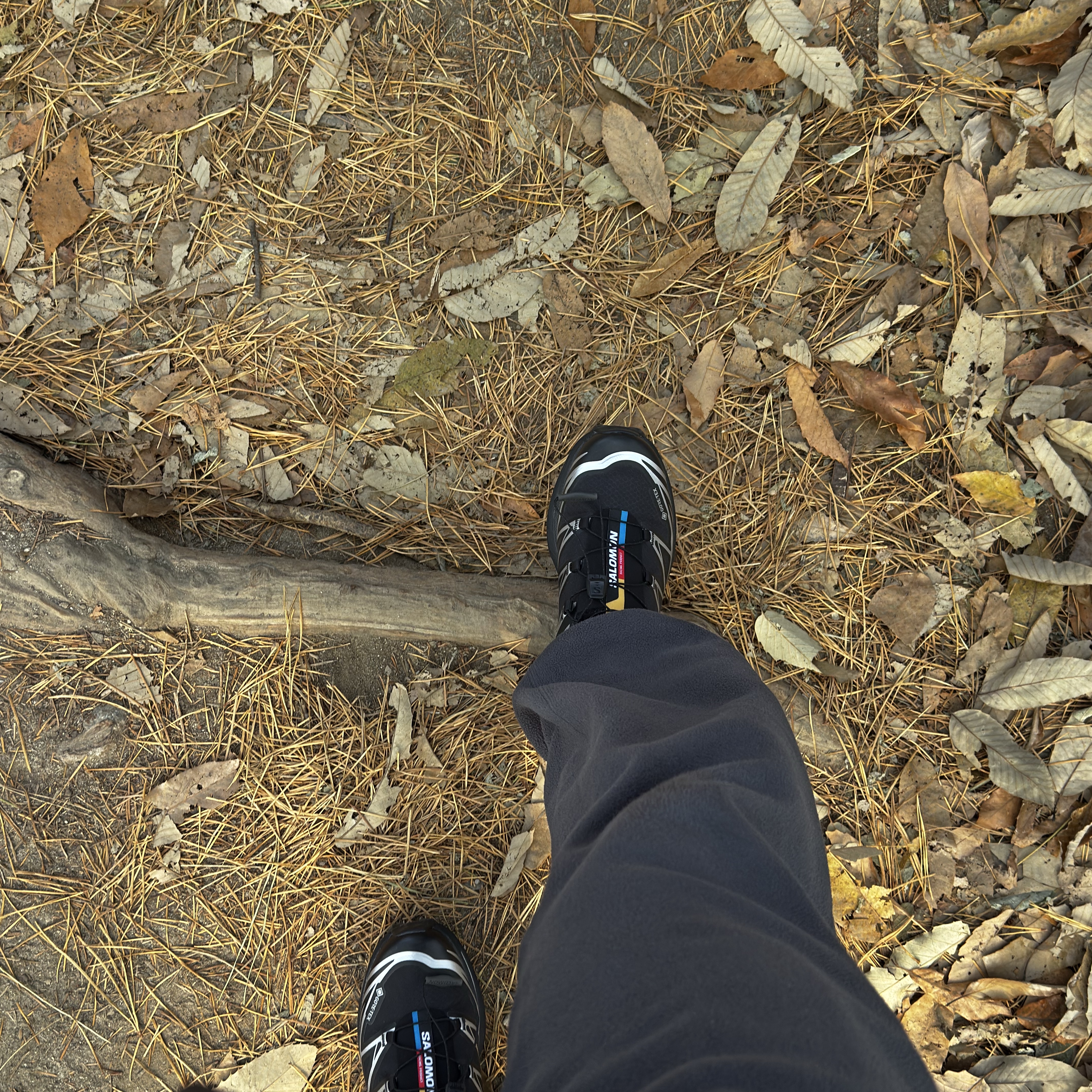 Salomon XT-6 GTX Black Silver 착용 스타일