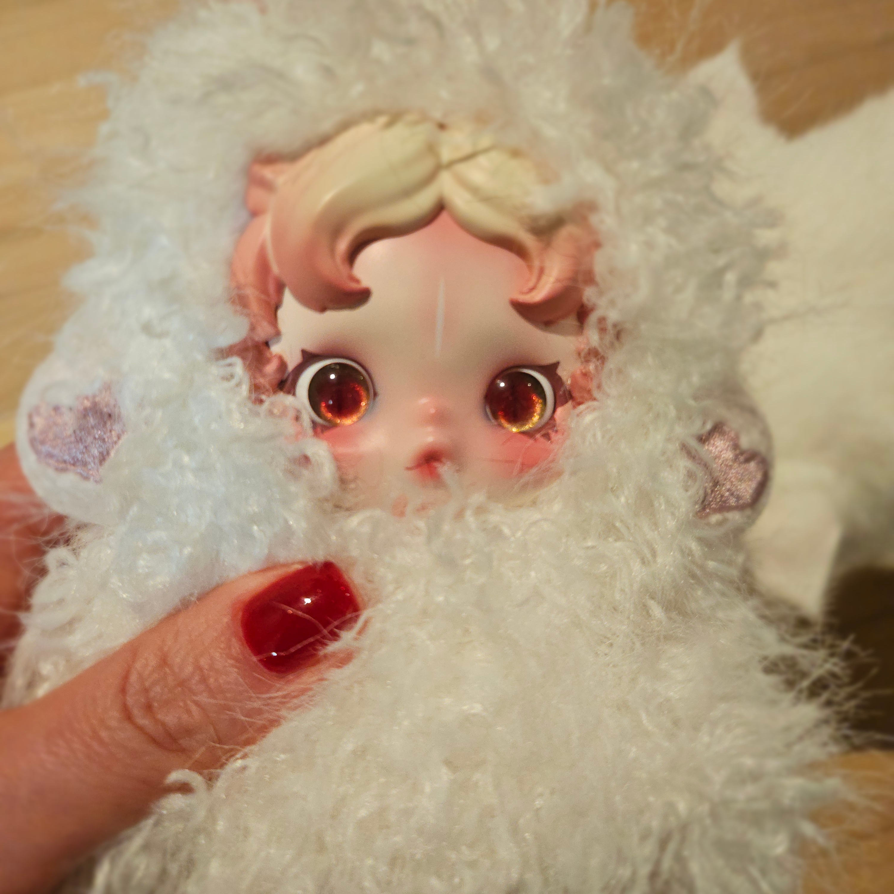 Pop Mart Skullpanda You Found Me ! Series Plush Doll Pendant Ghostie (Opened Case) 착용 스타일 - 1
