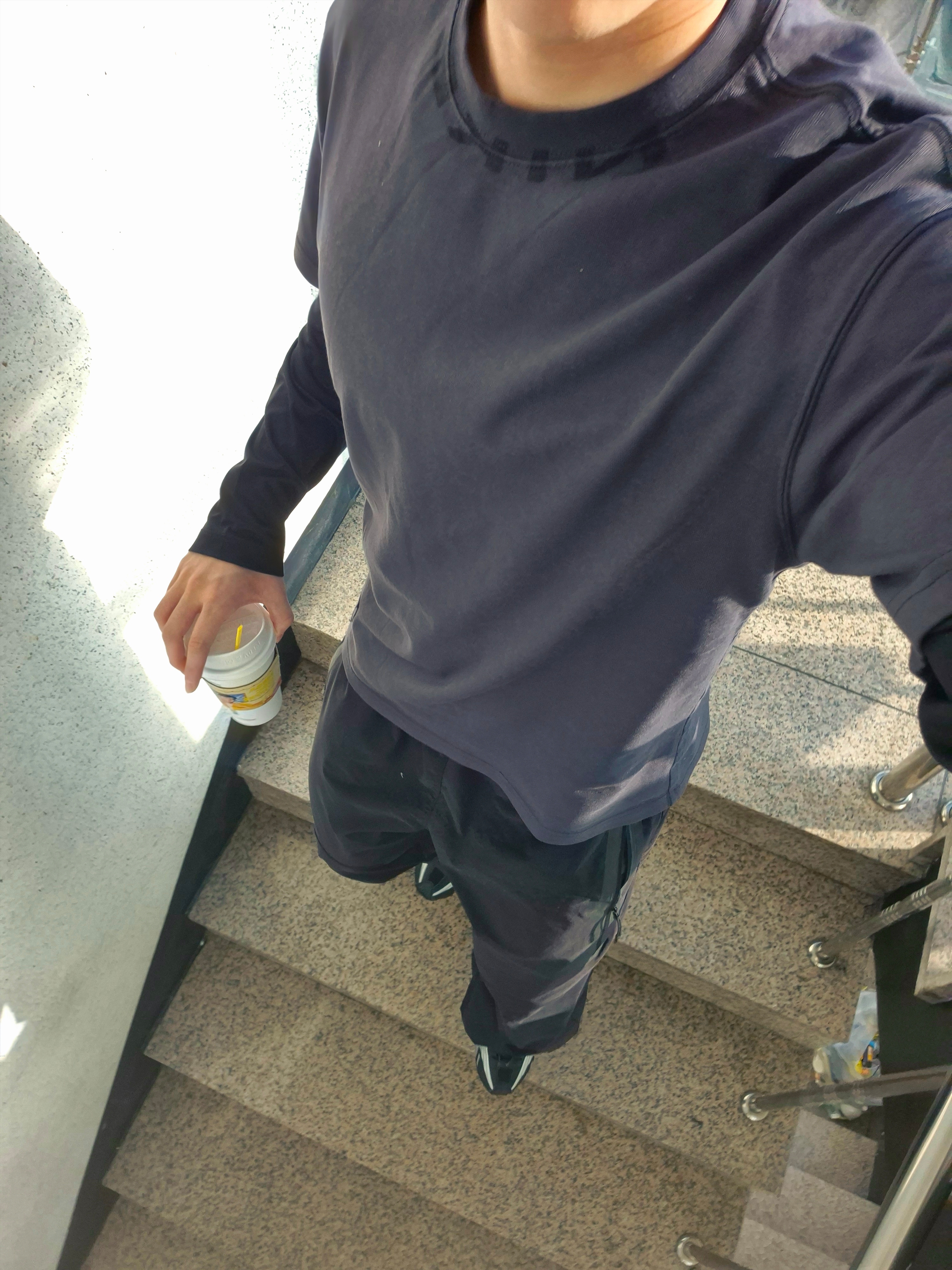 Nike Dri-Fit Legend Long Sleeve Fitness Top Black - Asia, Nike Tech Woven Open Hem Pants Black - Asia 착용 스타일
