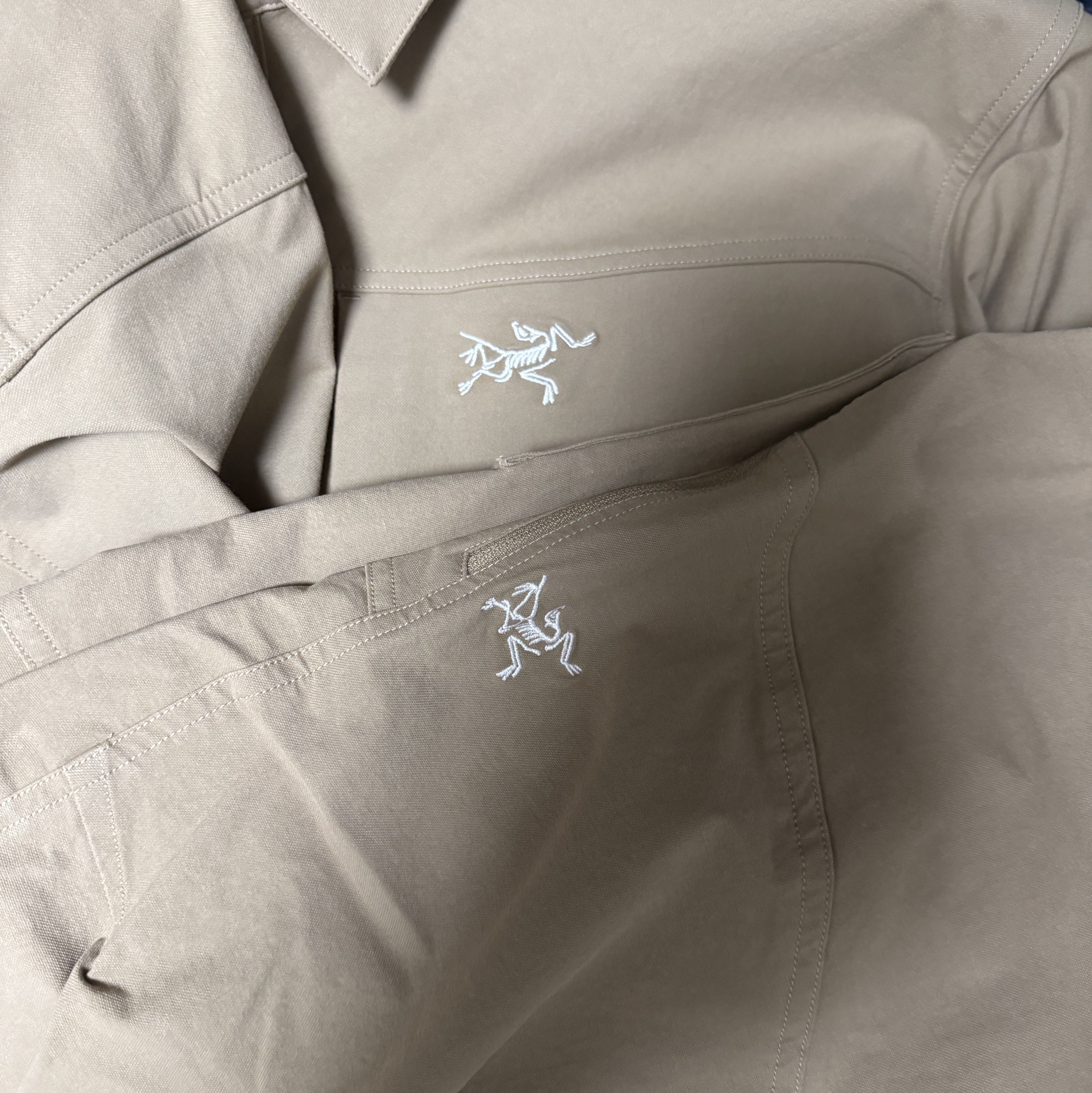 Arc'teryx Cronin Cotton Pants Canvas, Arc'teryx Cronin Cotton Overshirt Canvas 착용 스타일
