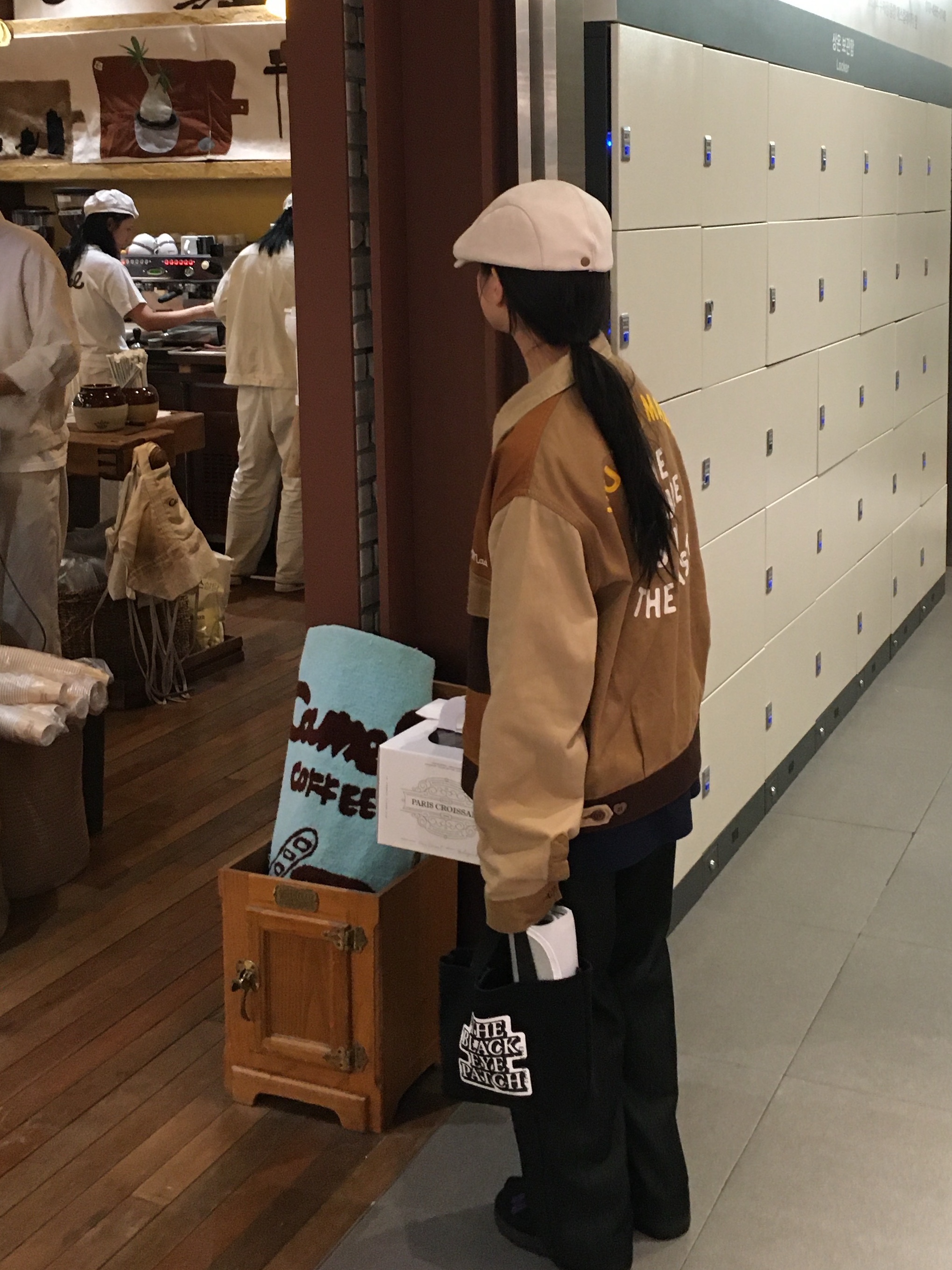 Human Made Zip-Up Work Jacket Brown 착용 스타일 - 1