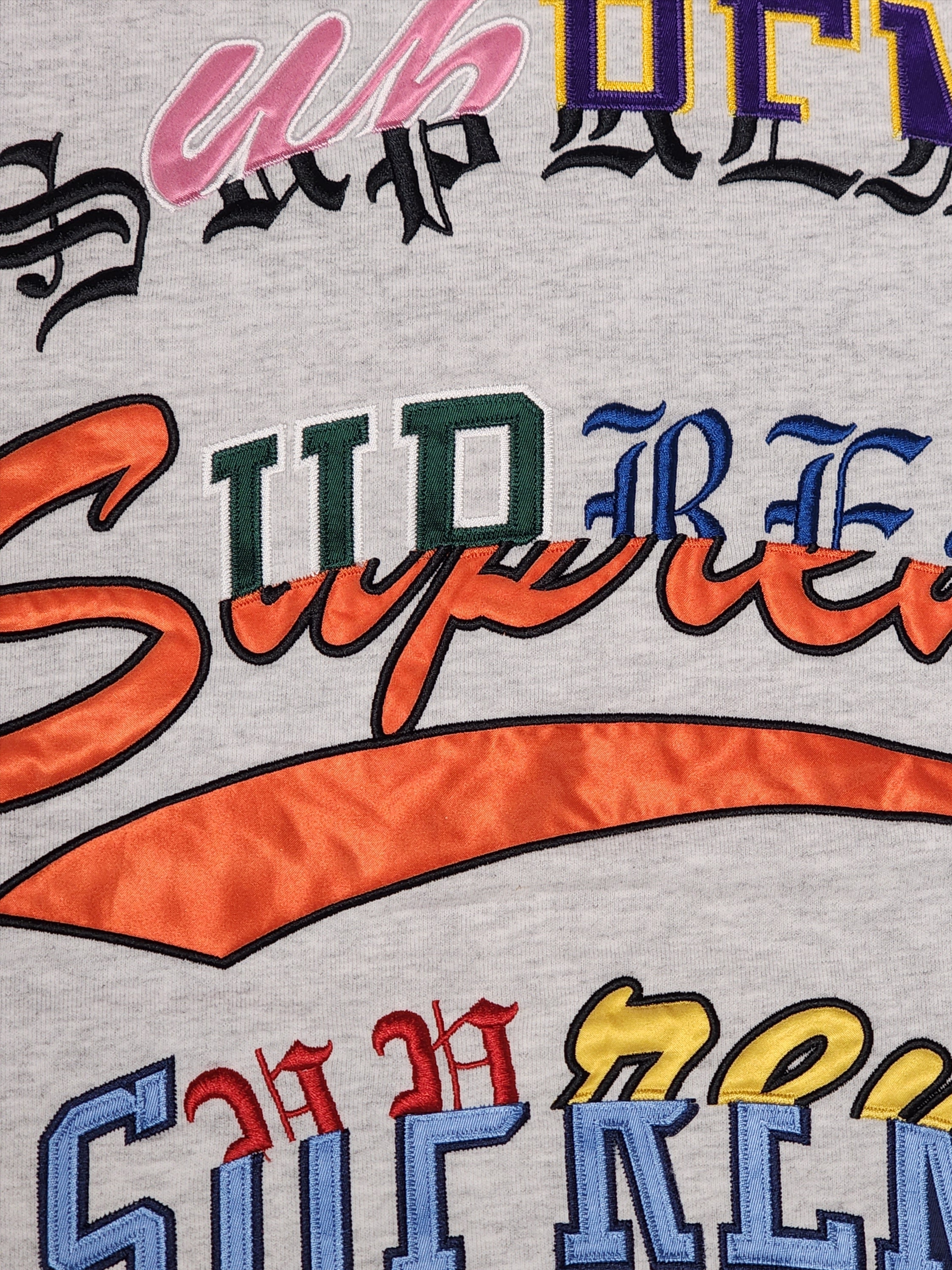 Supreme Multi Logos Hooded Sweatshirt Ash Grey - 25FW, Supreme Box Logo Hooded Sweatshirt Ash Grey - 23FW 착용 스타일 - 4