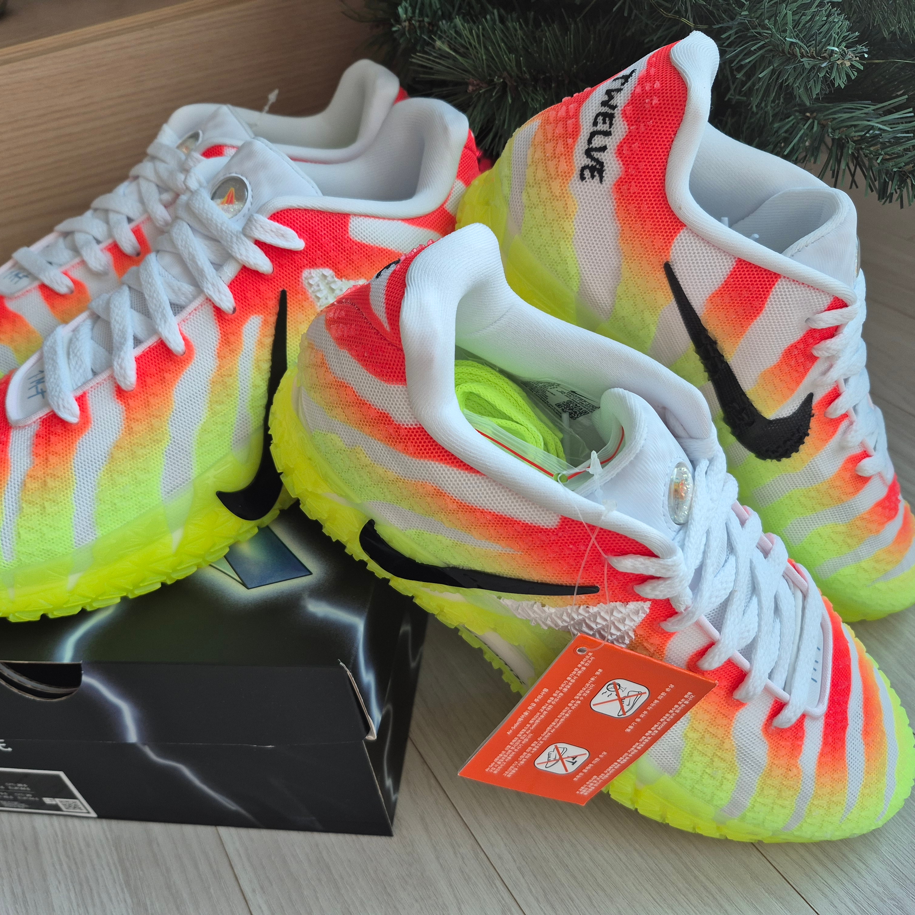 Nike Ja 3 EP White Bright Crimson 착용 스타일 - 2