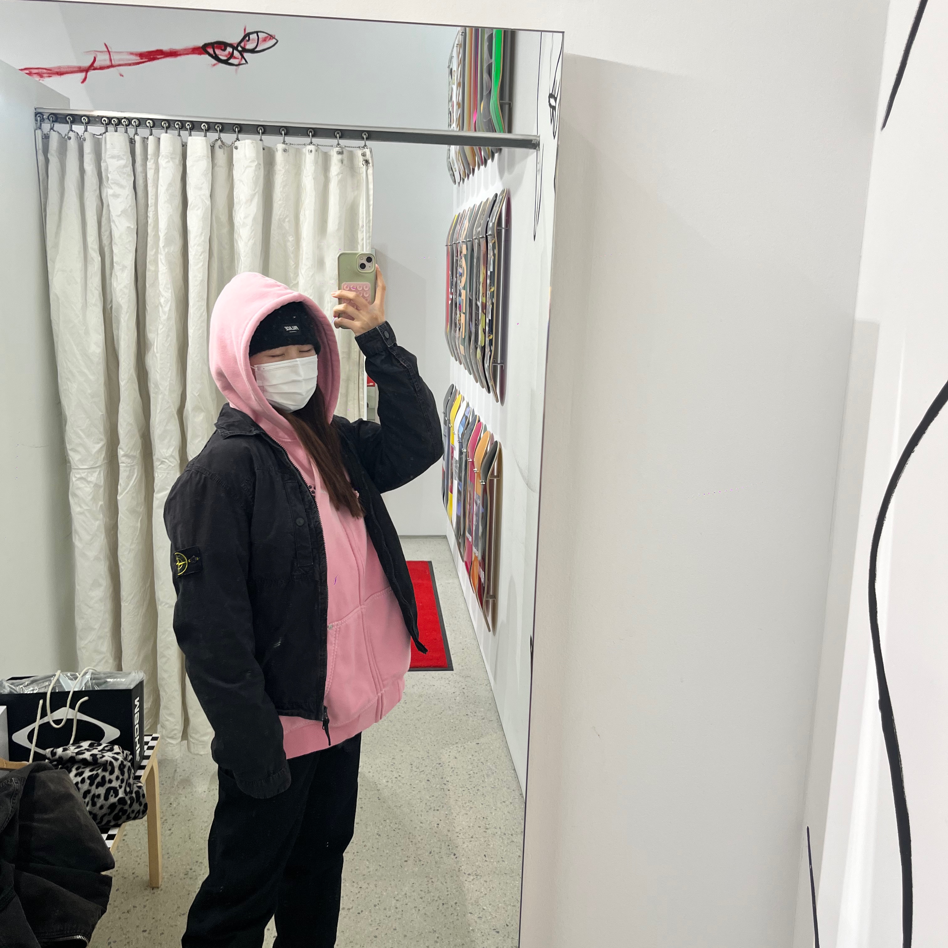 Supreme x True Religion Zip Up Hooded Sweatshirt Pink - 25FW 착용 스타일 - 3