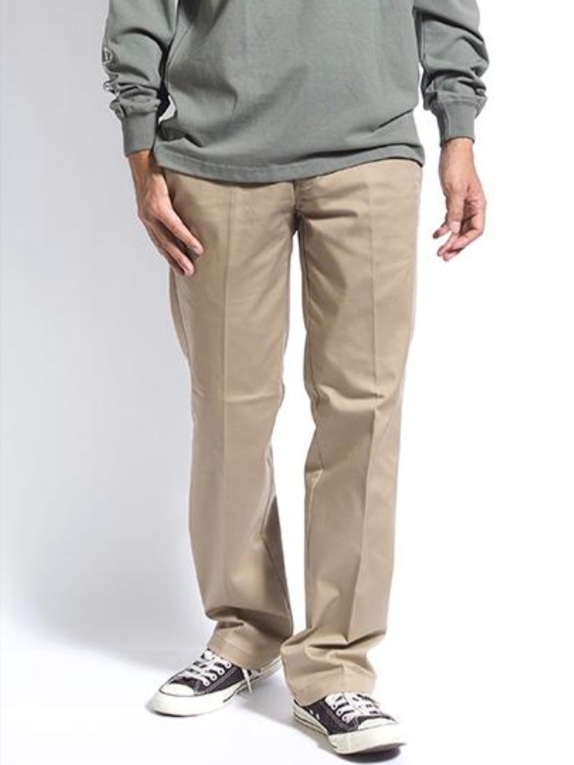 Dickies Original 873 Slim Fit Work Pants Khaki 착용 스타일