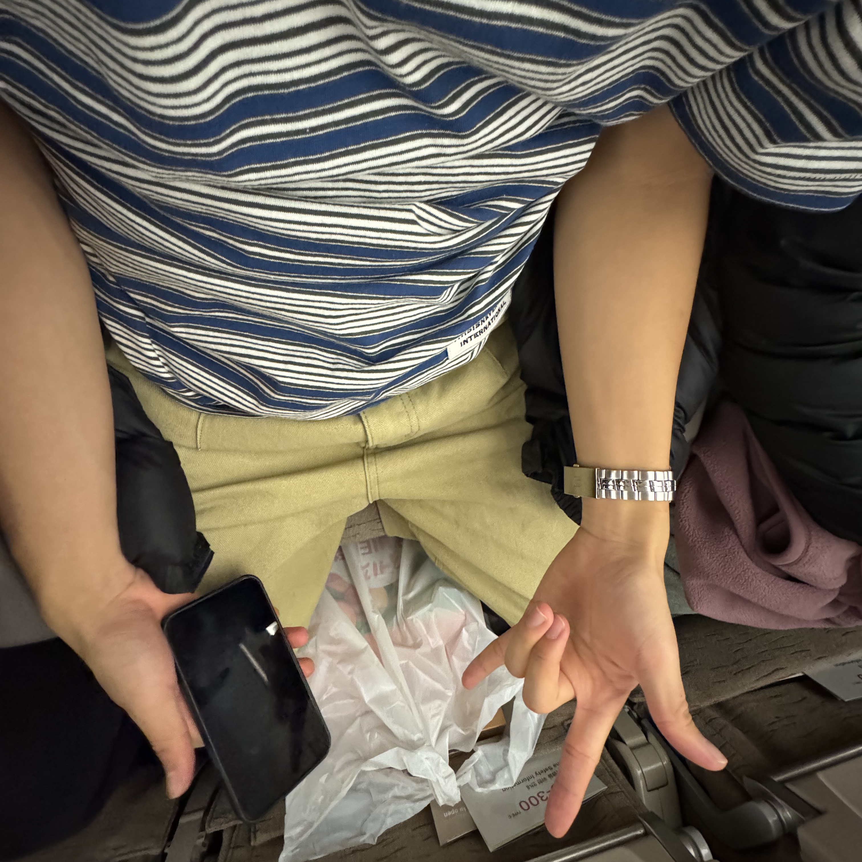 Suade Wide Chino Pants Khaki, IAB Studio Hoodie Light Gray 착용 스타일 - 4