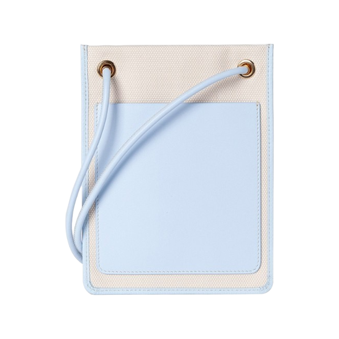 버버리 로고 그래픽 캔버스 플랫 파우치 크로스바디백 페일 블루(Burberry Logo Graphic Canvas Flat Pouch Crossbody Bag Pale Blue) - 2