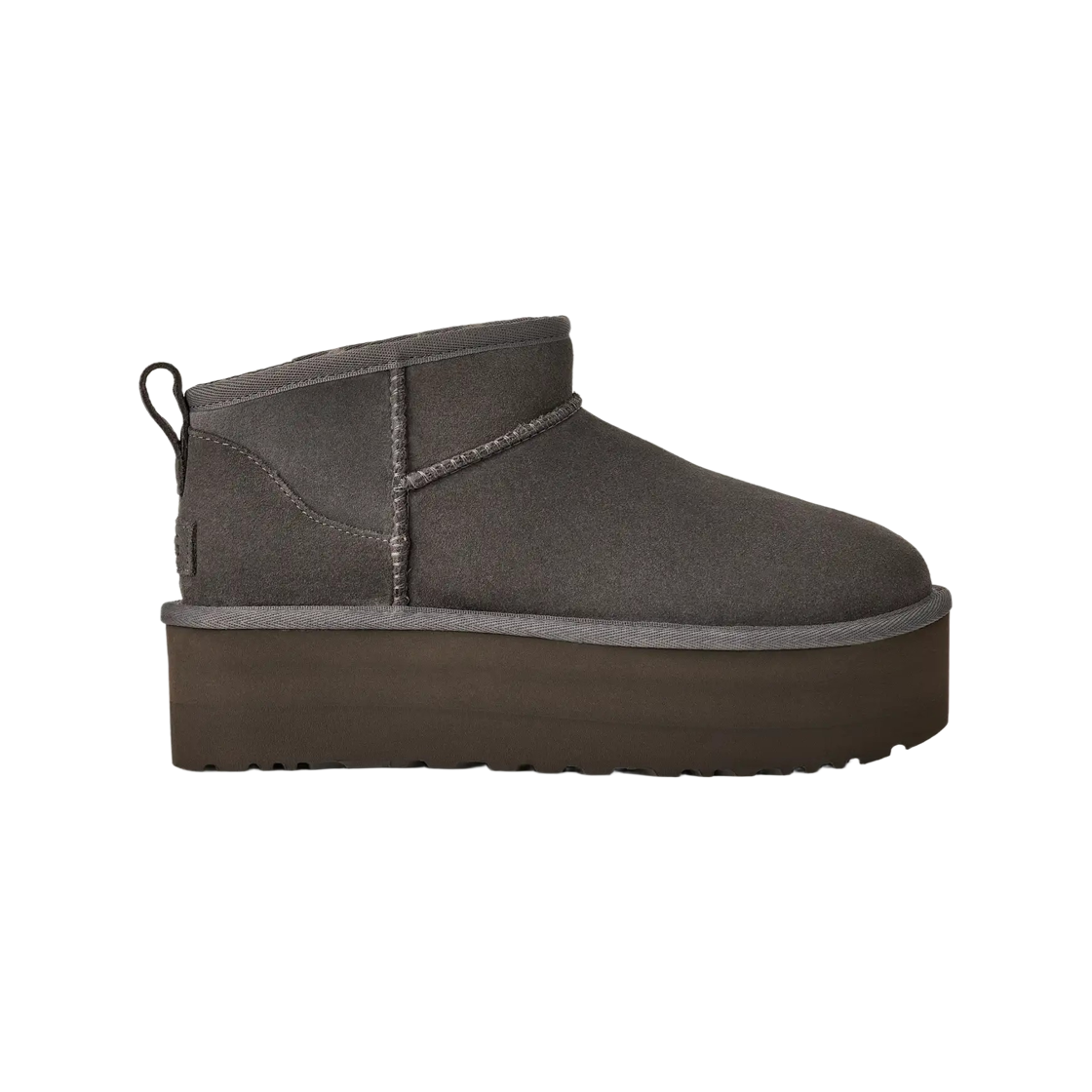 1135092-CHRC (W) UGG Classic Ultra Mini Platform Charcoal