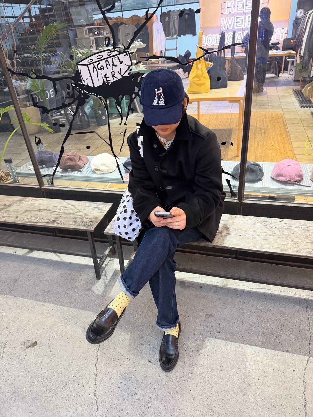HARUTA X Insane Garage IG906 Black Penny Loafer 착용 스타일 - 10