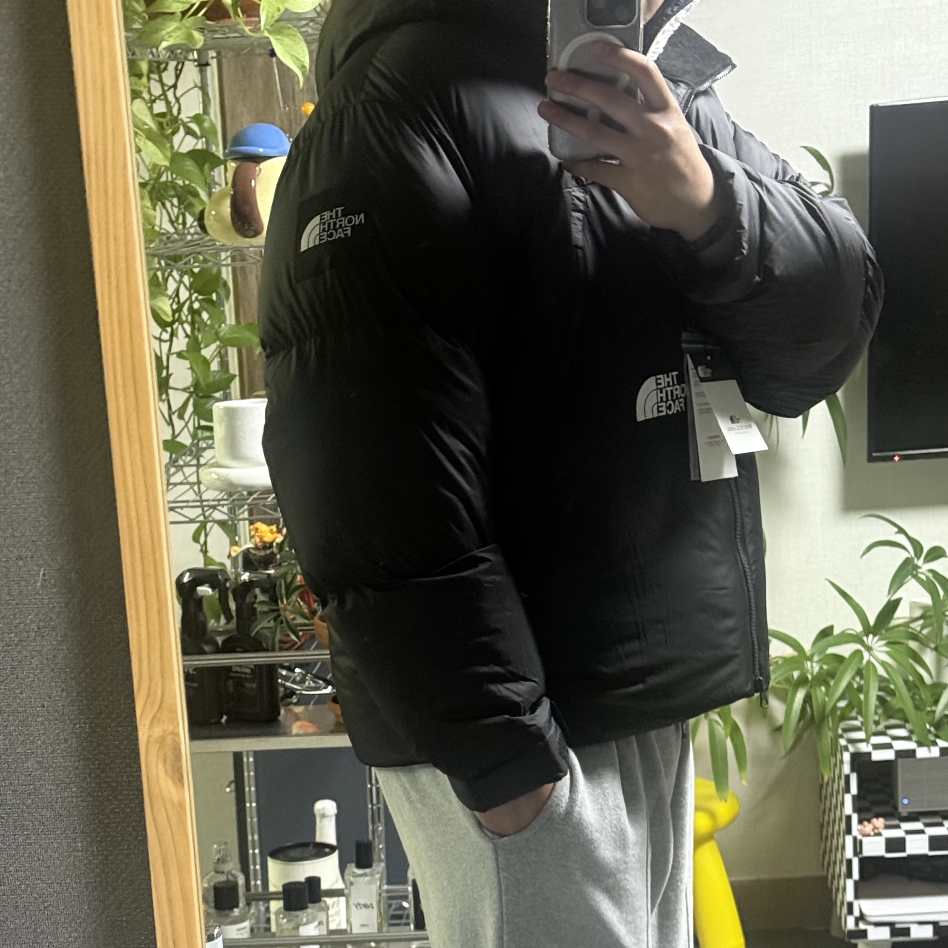 The North Face White Label Project Down Jacket RDS Black - 25FW 착용 스타일 - 2