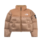 (W) The North Face White Label Novelty Nuptse Down Jacket Beige Brown