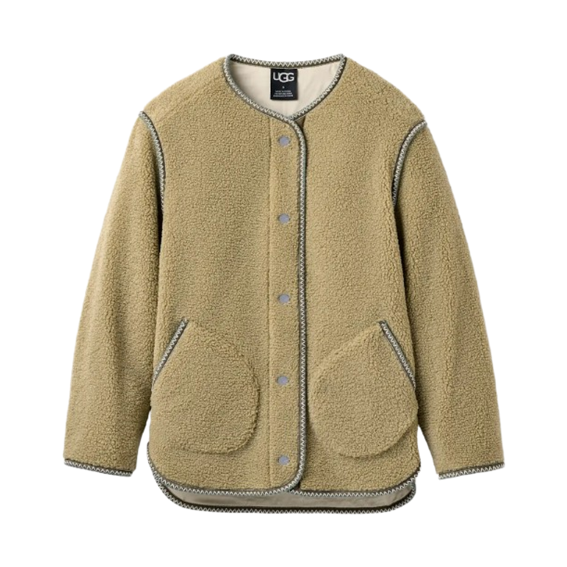(W) 어그 에머신 어그브레이드 자켓 뮤티드 브래스((W) UGG Emmersyn UGGbraid Jacket Muted Brass)