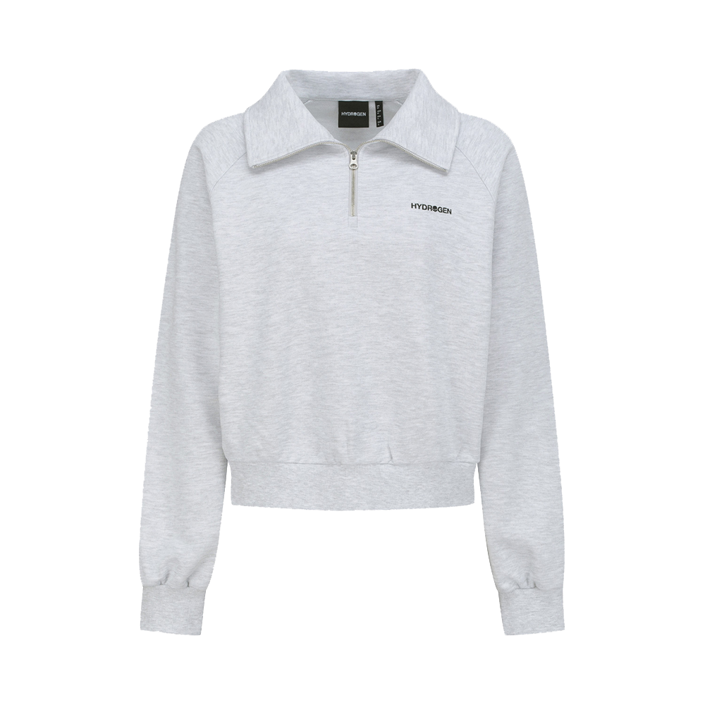 H21D3FM095 HYDROGEN Women's Daily Half-Zip Sweatshirt M Grey