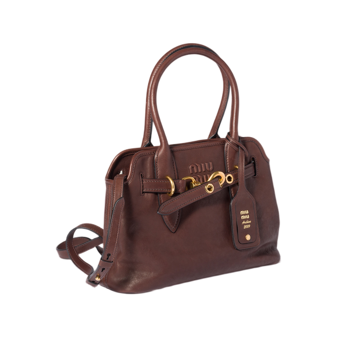 미우 미우 아벙츄어 나파 레더 백 브라이어우드(Miu Miu Aventure Nappa Leather Bag Briarwood) - 2