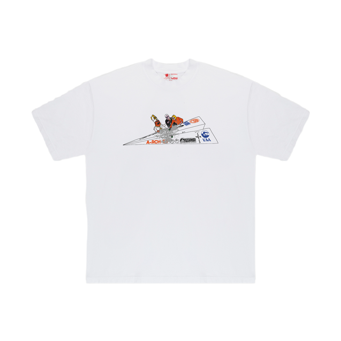 트래비스 스캇 캑터스 잭 x 아치 페이퍼 플레인 티셔츠 화이트(Travis Scott Cactus Jack x ARCH Paper Plane T-Shirt White) - 1