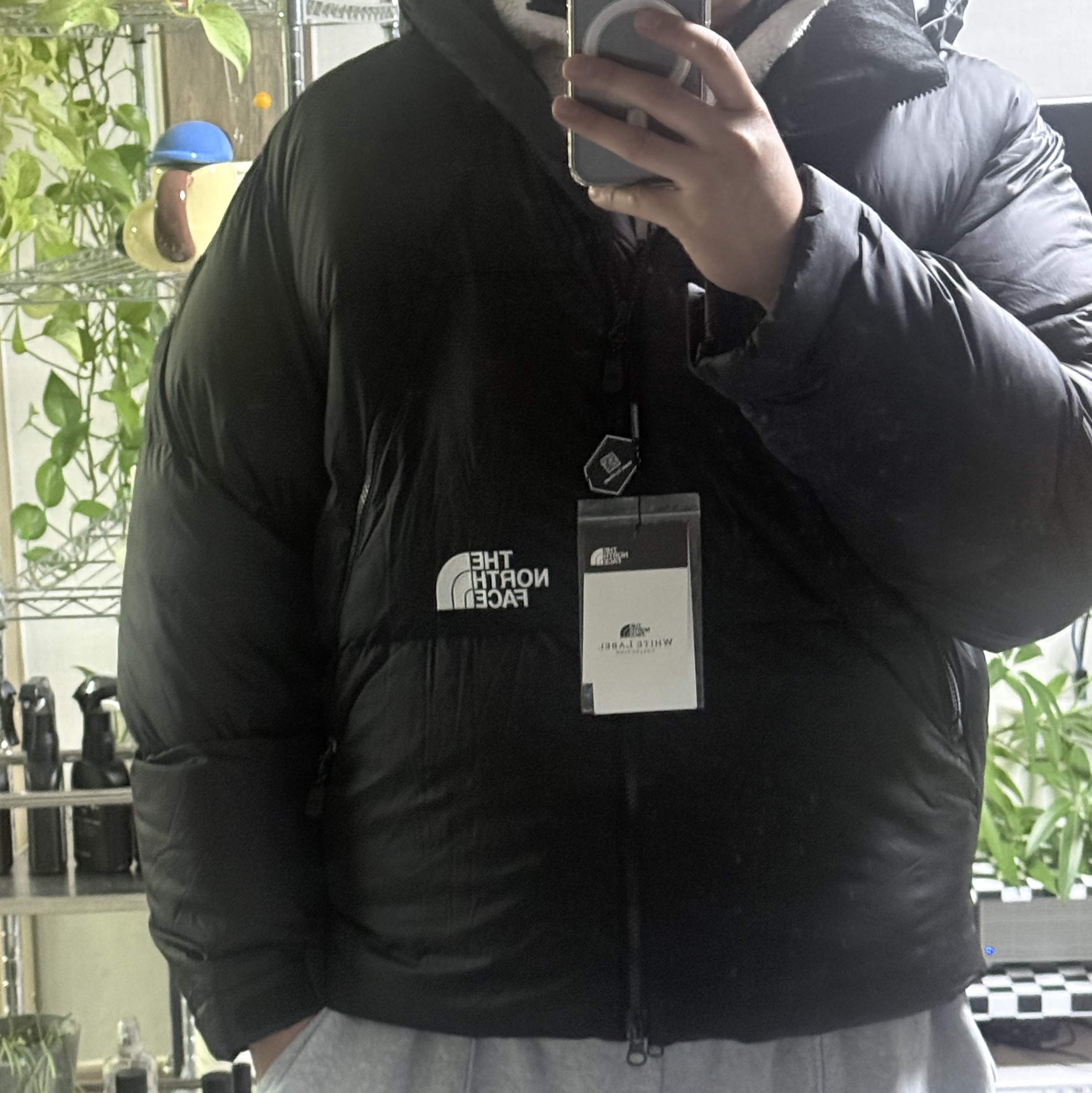 The North Face White Label Project Down Jacket RDS Black - 25FW 착용 스타일 - 1