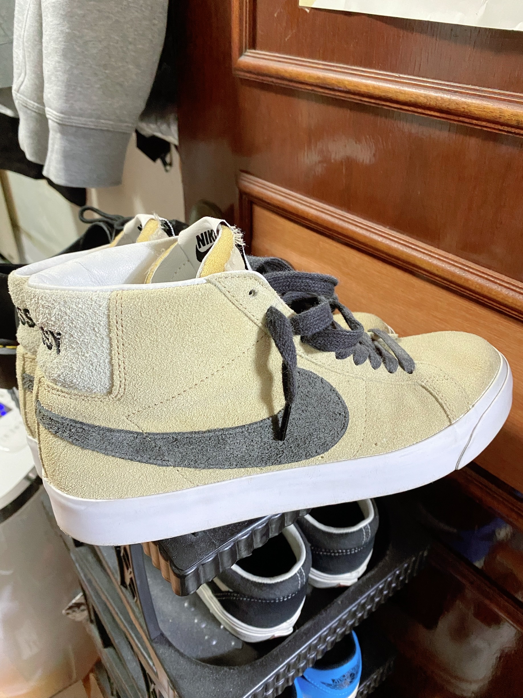 Nike x Stussy SB Zoom Blazer Mid 착용 스타일