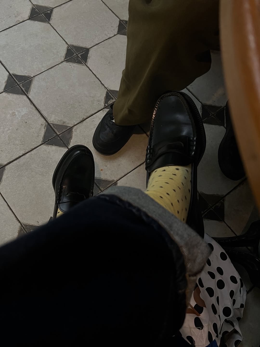 HARUTA X Insane Garage IG906 Black Penny Loafer 착용 스타일 - 4
