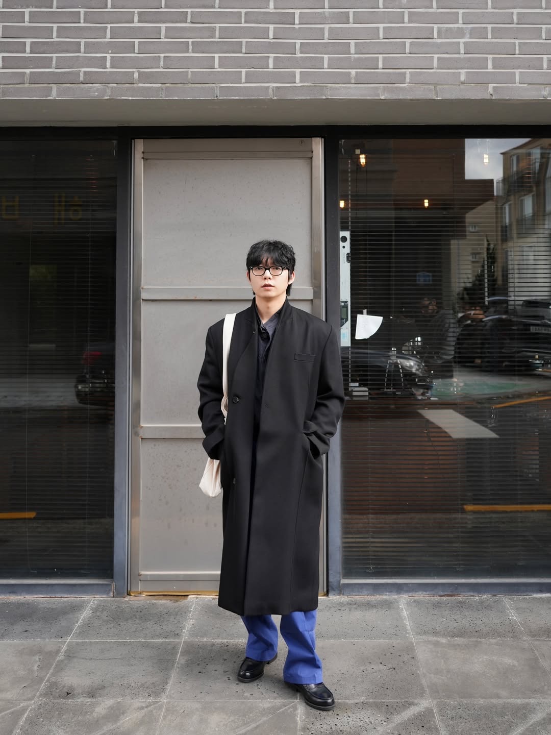 HARUTA X Insane Garage IG906 Black Penny Loafer 착용 스타일 - 7