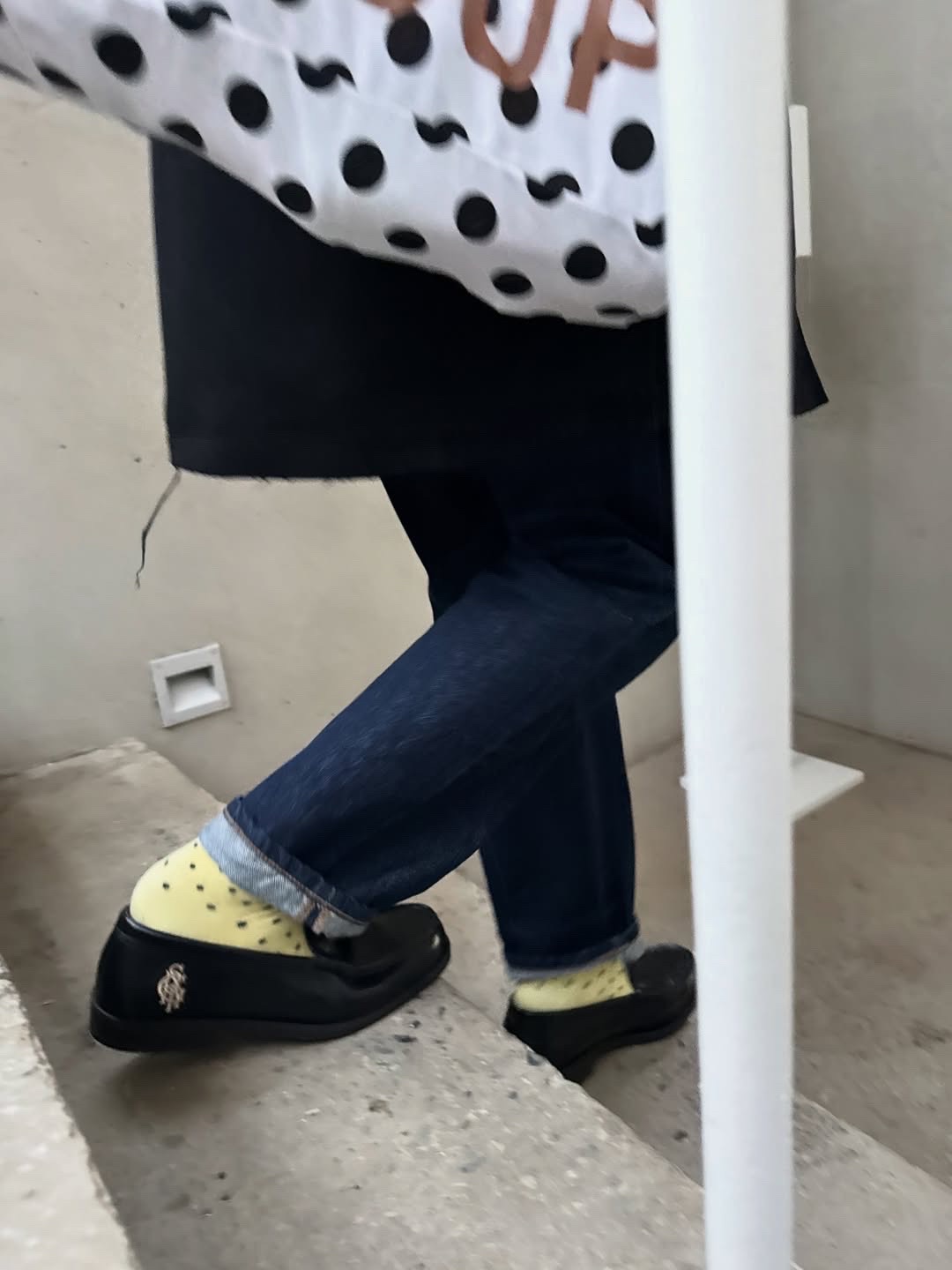 HARUTA X Insane Garage IG906 Black Penny Loafer 착용 스타일 - 3