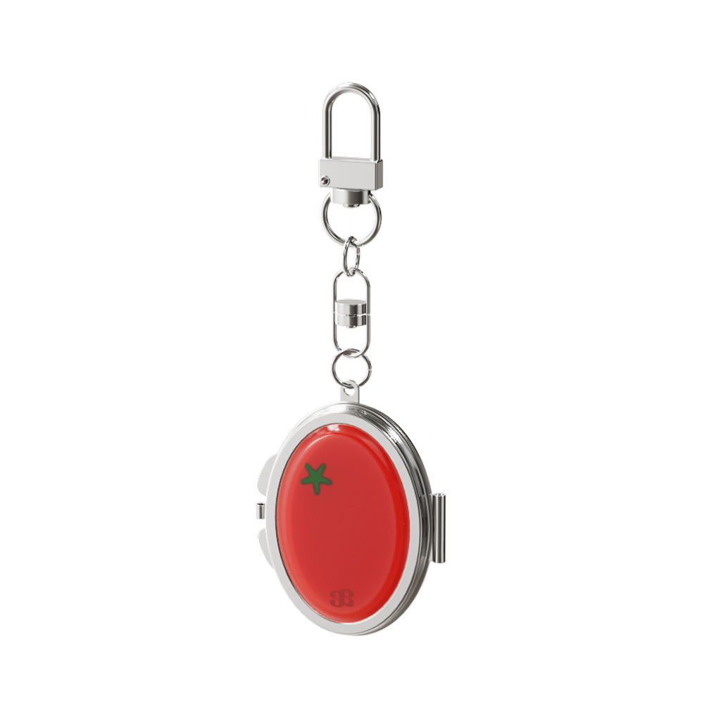 E2511_0202 earpearp Tomato Mirror Keyring