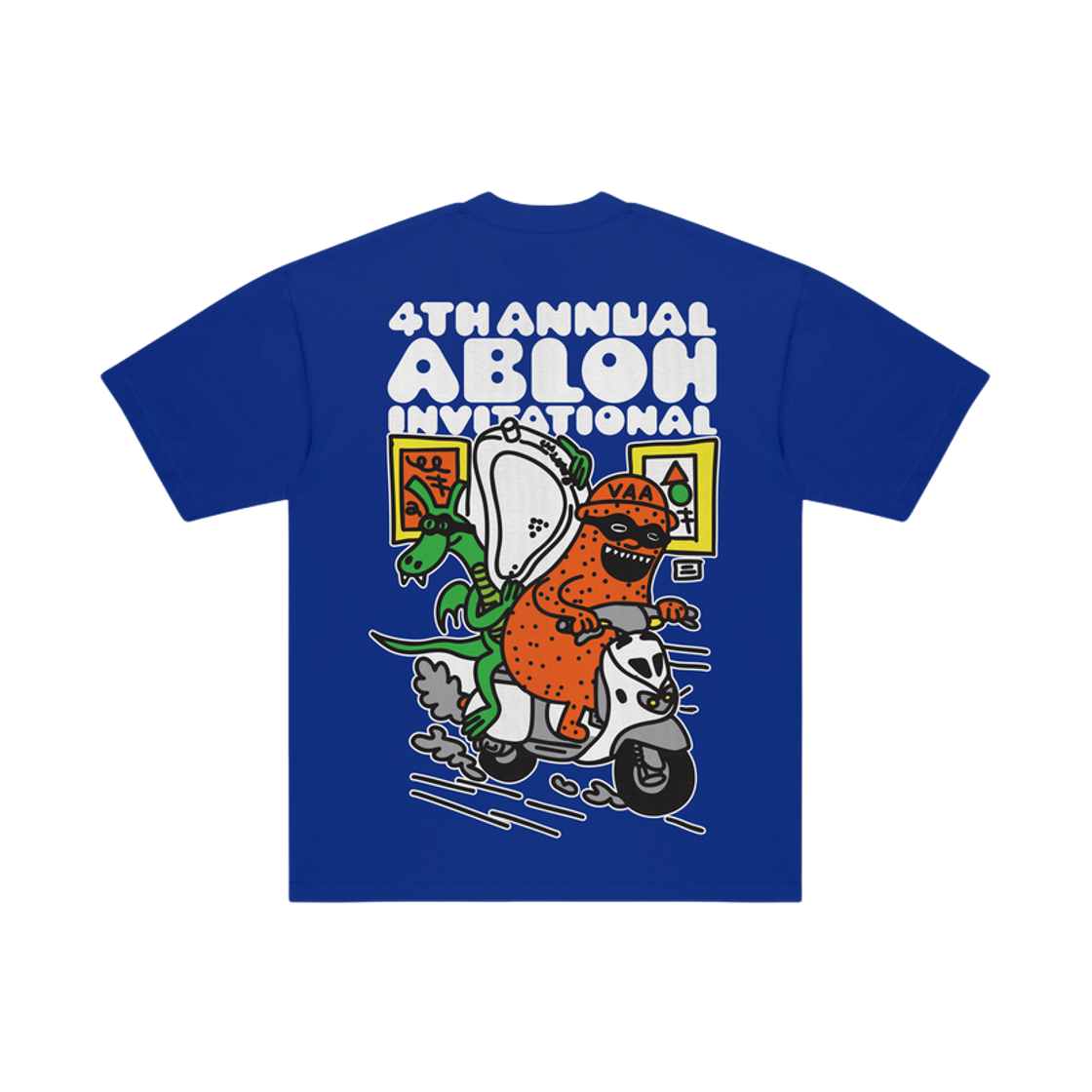 트래비스 스캇 캑터스 잭 x 아치 인비테이셔널 티셔츠 블루(Travis Scott Cactus Jack x ARCH Invitational T-Shirt Blue) - 2