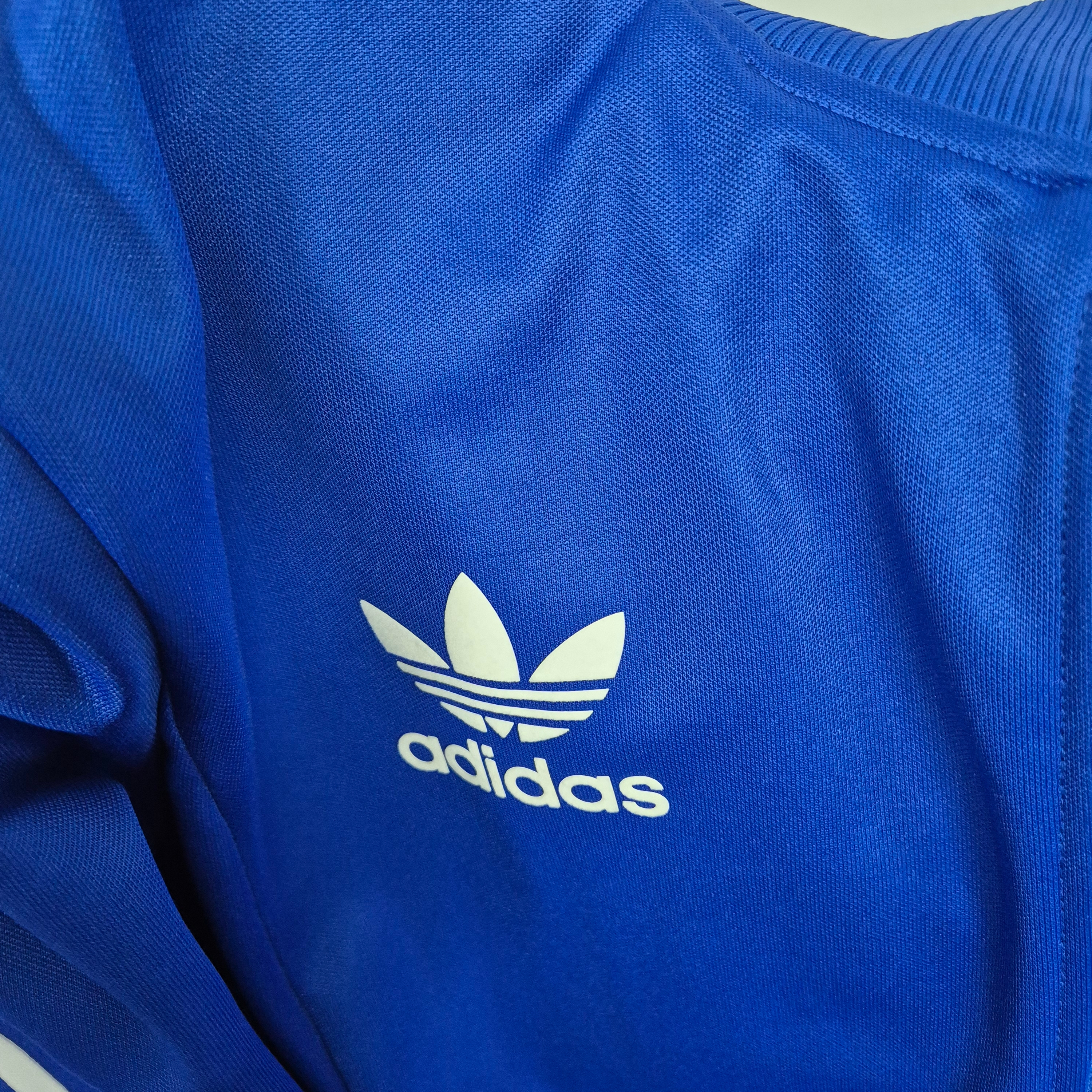 Adidas Italy Beckenbauer Track Top Royal Blue - KR Sizing 착용 스타일