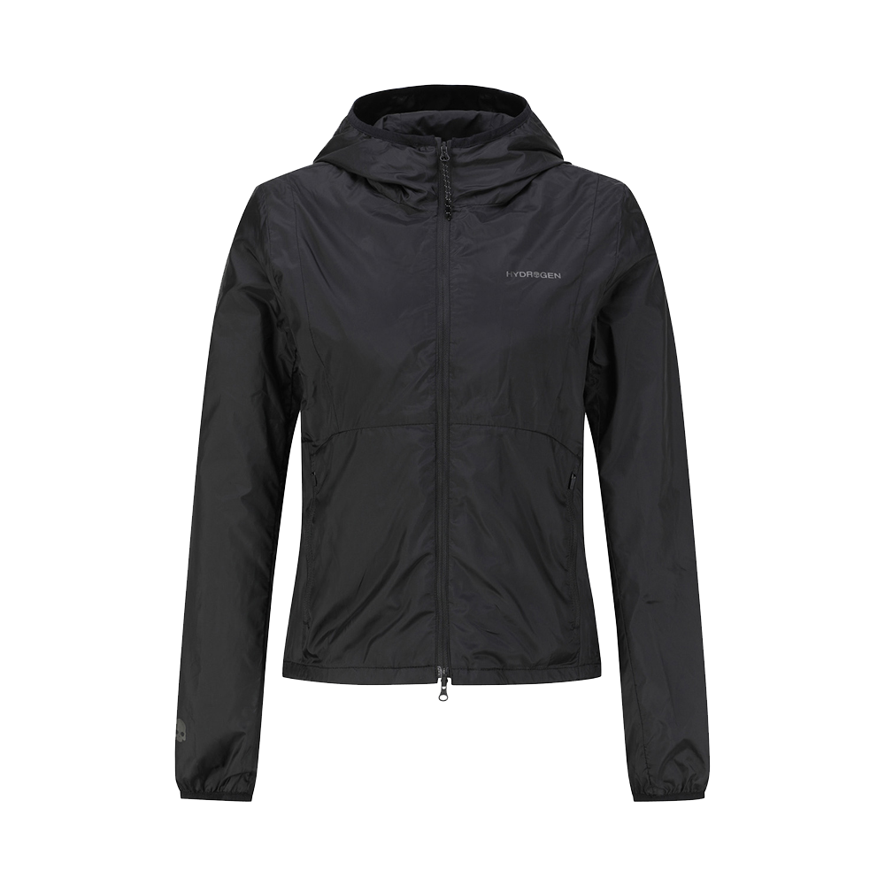 하이드로겐 여성 경량 트레일러닝 바람막이 블랙(HYDROGEN Women's Lightweight Trail Running Windbreaker Black) - 1