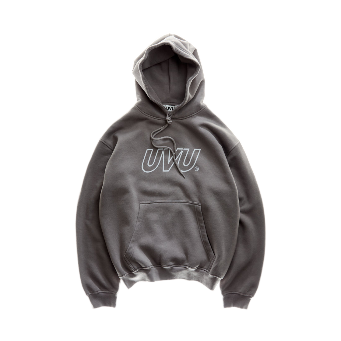 UVU 아웃라인 후드 워시드 그레이(UVU Outline Hoodie Washed Grey) - 1