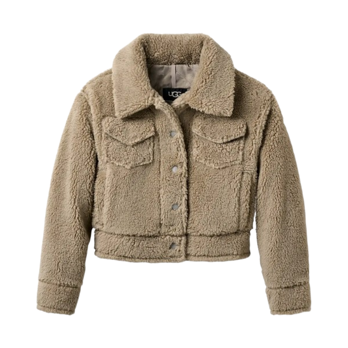 (W) 어그 프랭키 쇼트 트러커 자켓 코블 그레이((W) UGG Frankie Short Trucker Jacket Cobble Grey)