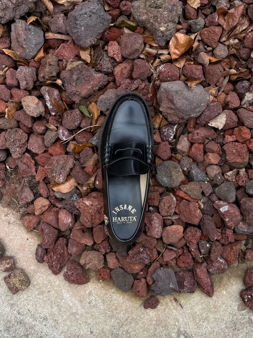 HARUTA X Insane Garage IG906 Black Penny Loafer 착용 스타일 - 6