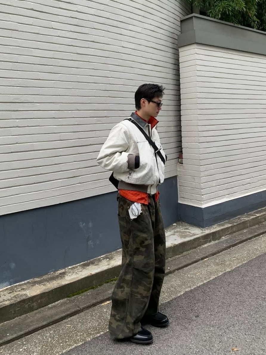 HARUTA X Insane Garage IG906 Black Penny Loafer 착용 스타일 - 3