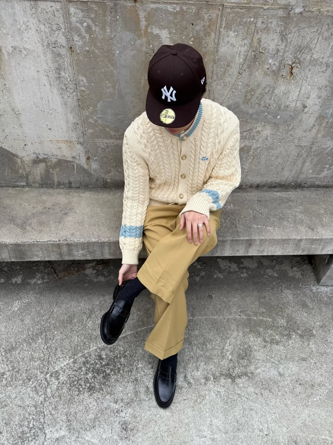 HARUTA X Insane Garage IG906 Black Penny Loafer 착용 스타일 - 4