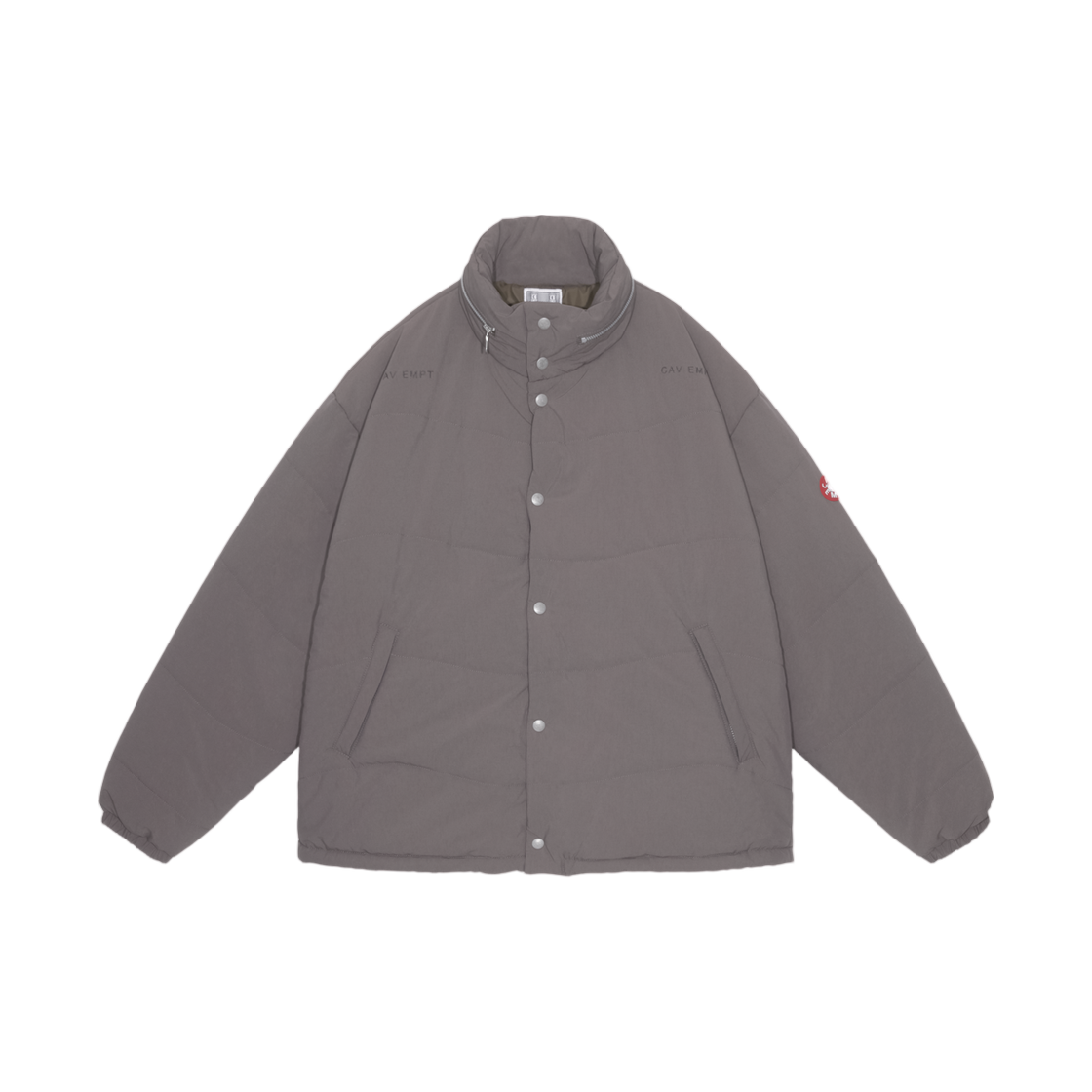 - Cav Empt Wave Stitch Puff Jacket Grey - 25FW