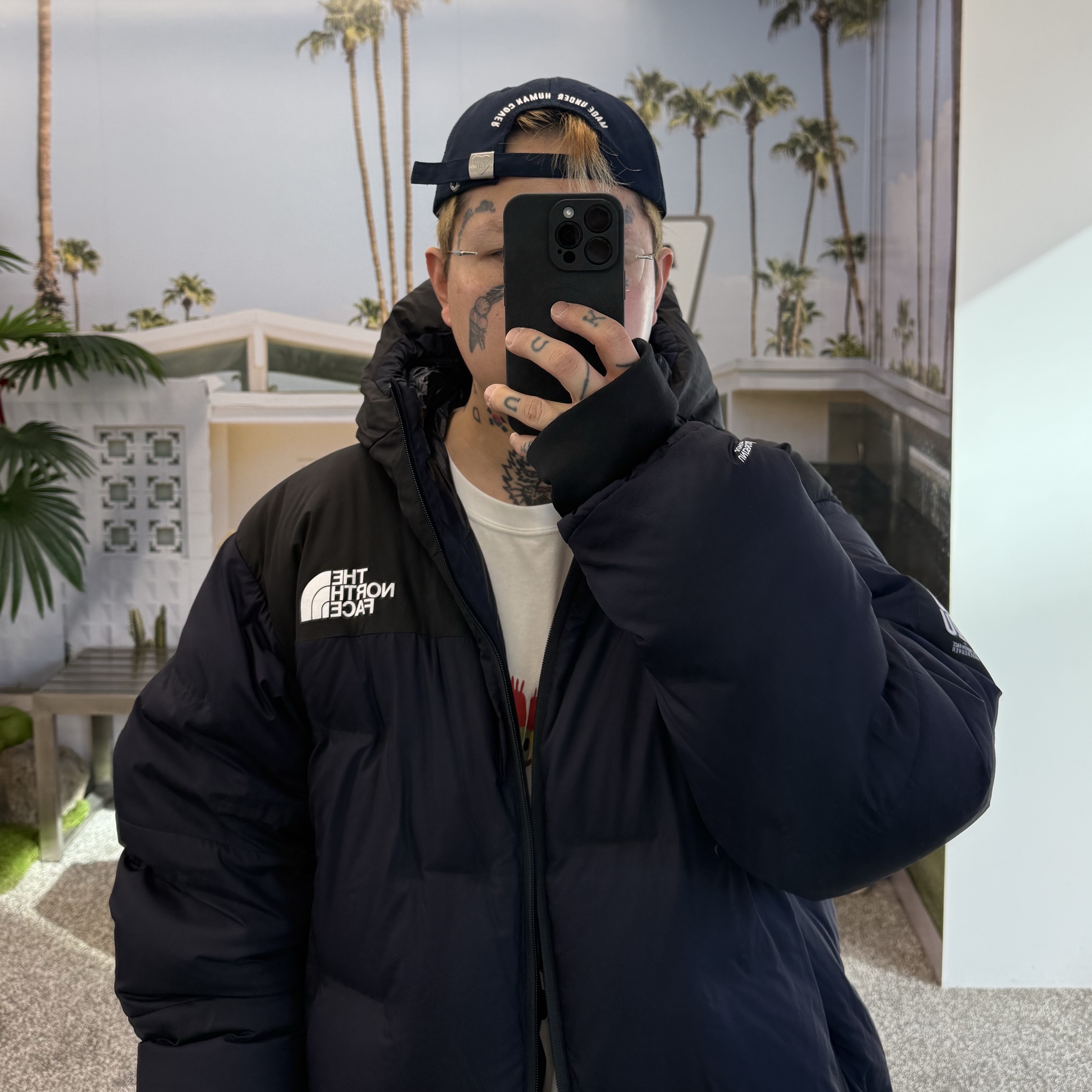 Human Made x Undercover 6 Panel Twill Cap Navy, Nike x Levi's Air Max 95 Obsidian 착용 스타일 - 5