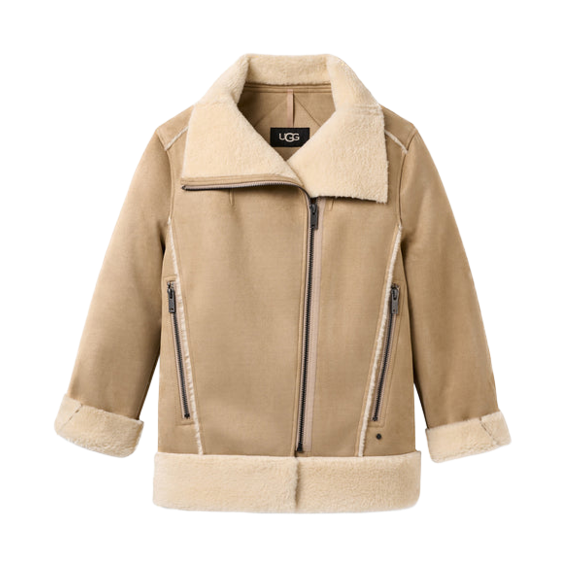 (W) 어그 아벨리에 럭스 플러프 자켓 샌드((W) UGG Avelie Luxe Fluff Jacket Sand) - 1