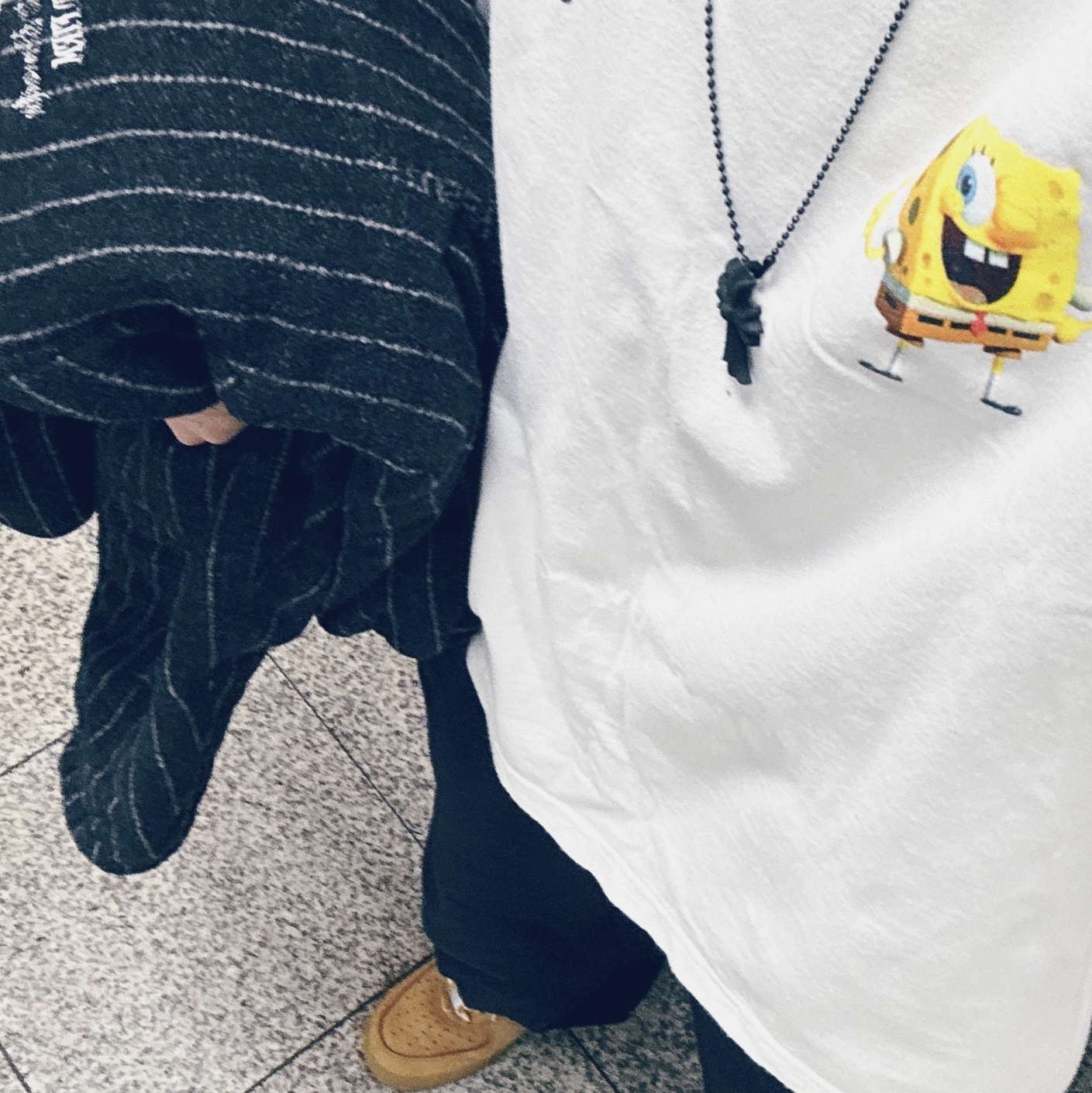 Nike x Stussy NRG Striped Wool Jacket Black (DR4023-010), Supreme x SpongeBob SquarePants Castelli Racing L/S T-Shirt White - 25SS 착용 스타일
