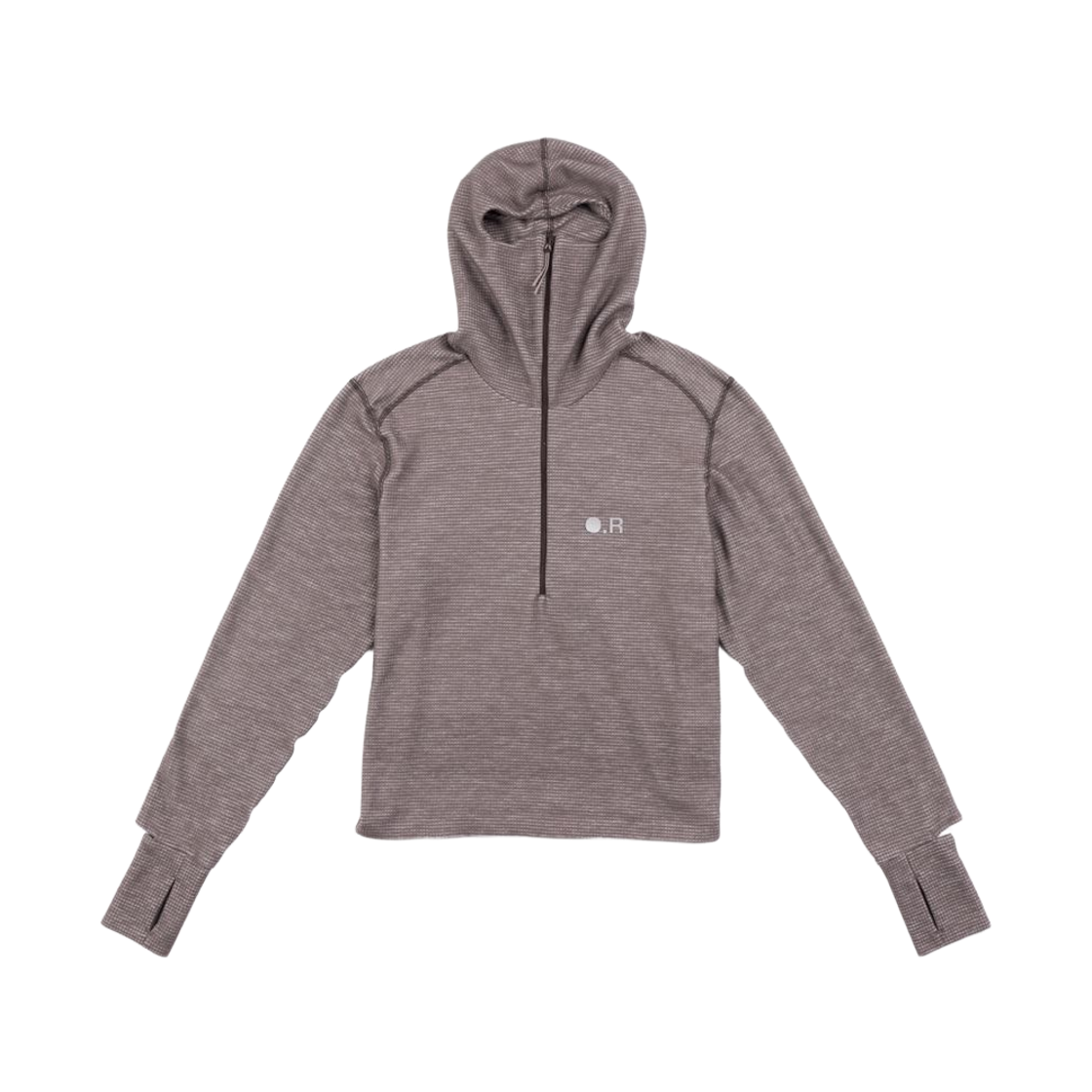 - Optimistic Runners Merino Balaclava Hoodie Brown